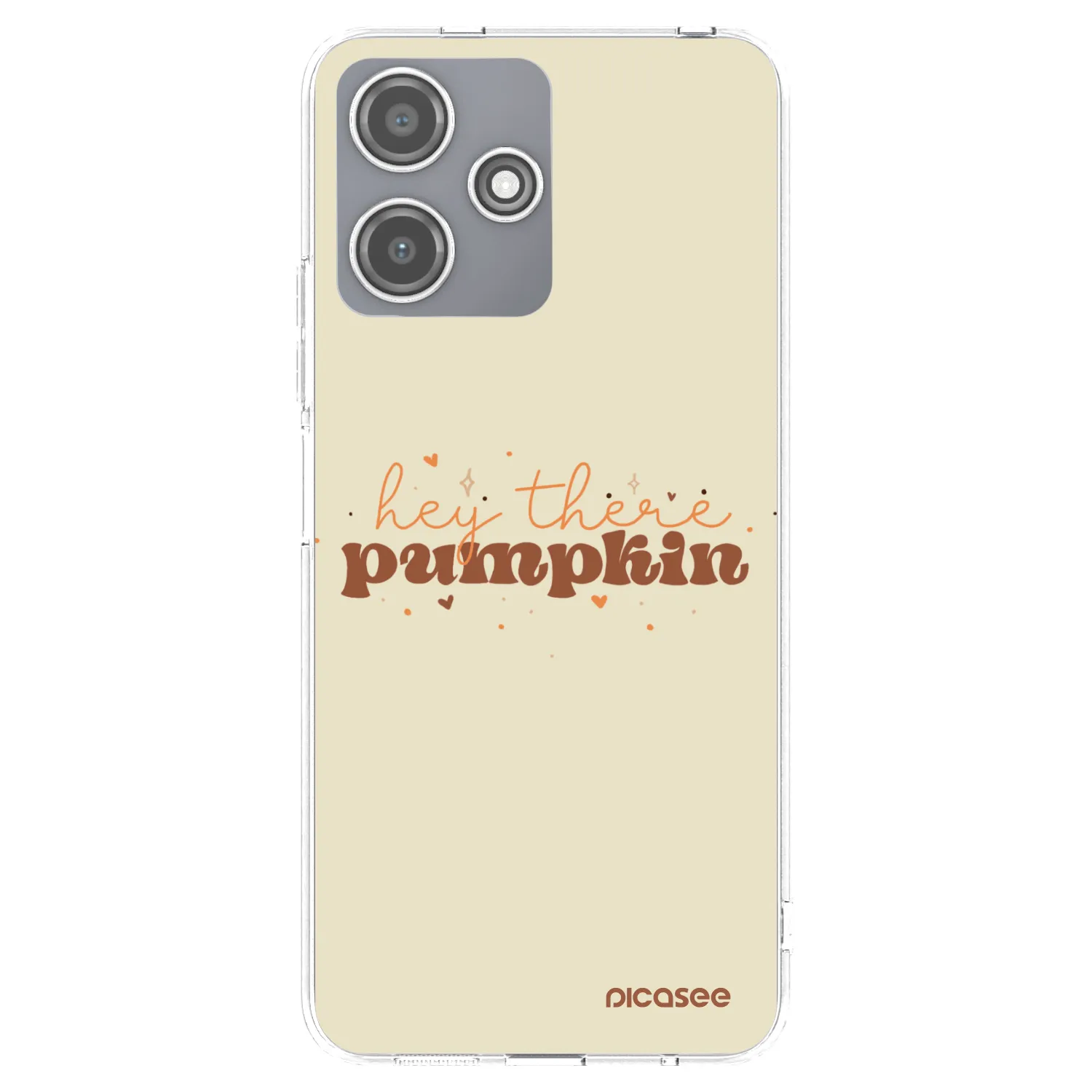 Picasee Xiaomi Redmi 12 5G Hülle - Transparentes Silikon - Hey there pumpkin