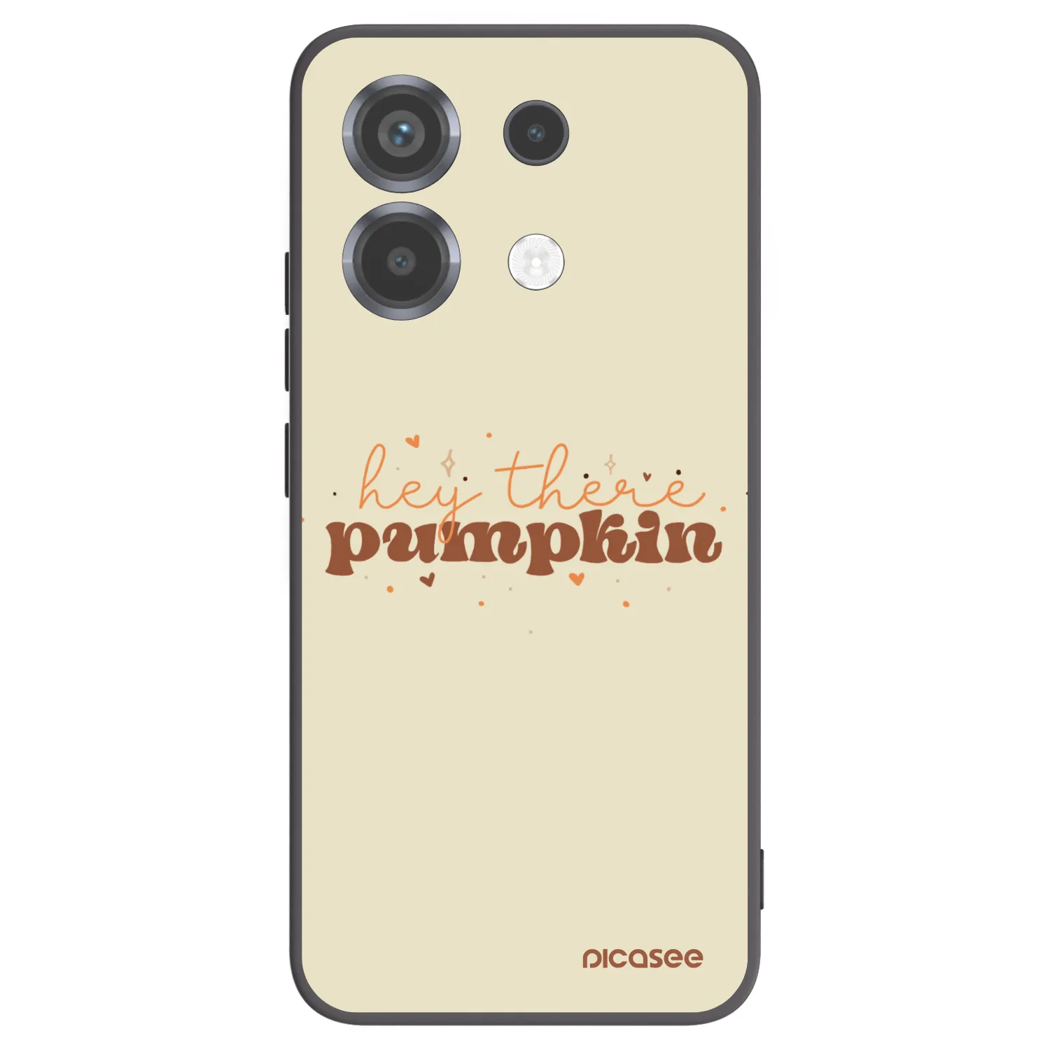 Picasee Xiaomi Poco X6 Hülle - Schwarzes Silikon - Hey there pumpkin
