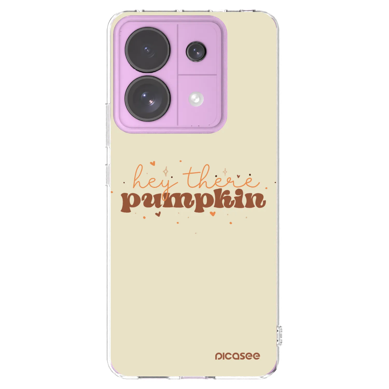 Picasee Xiaomi Redmi Note 13 Pro 5G Hülle - Transparentes Silikon - Hey there pumpkin