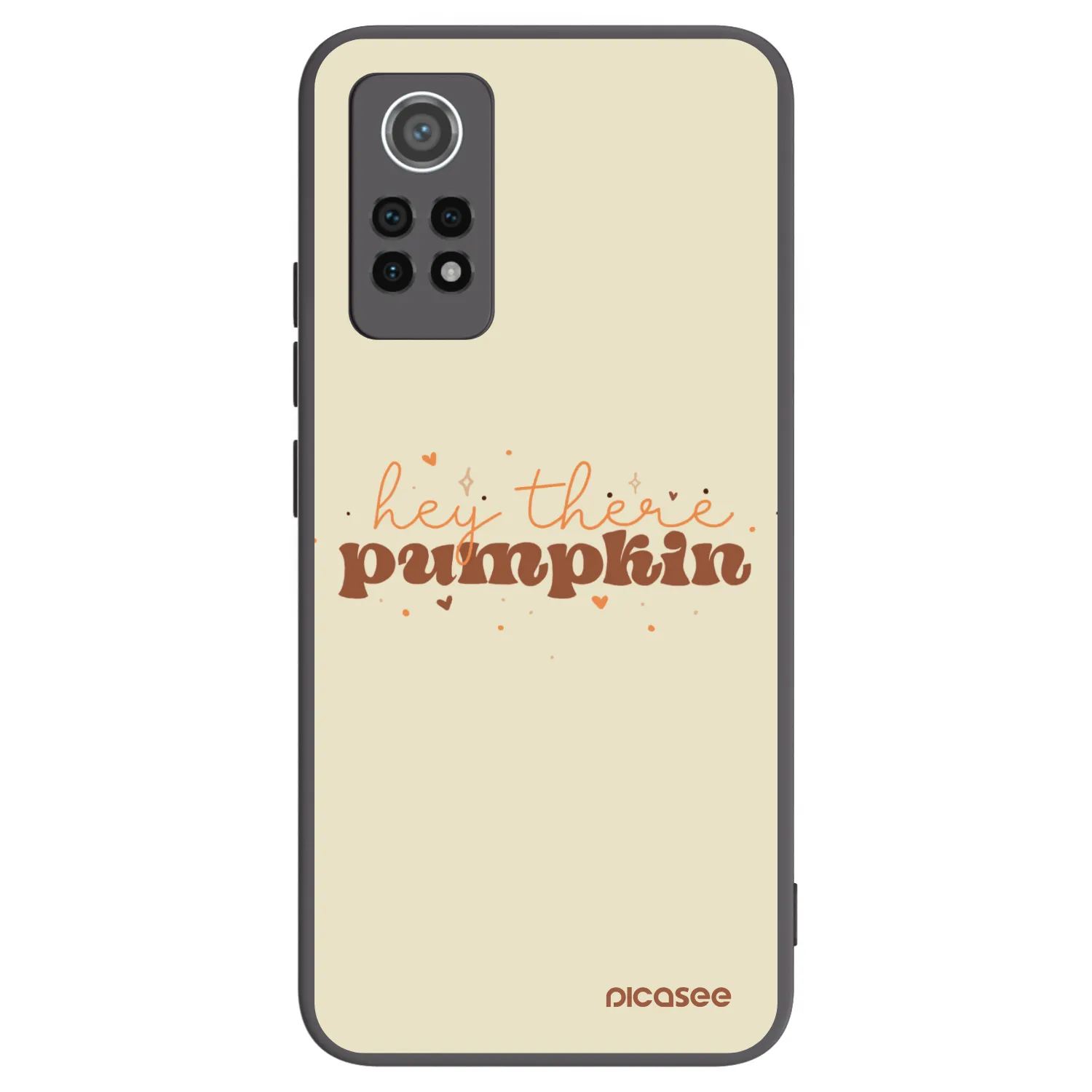 Picasee Xiaomi Redmi Note 12 Pro 4G Hülle - Schwarzes Silikon - Hey there pumpkin