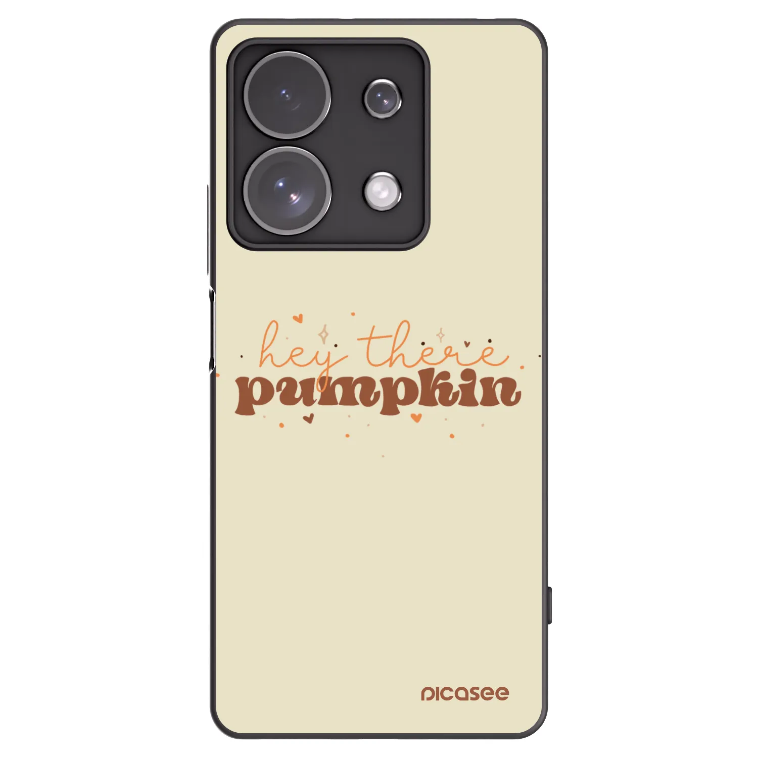 Picasee Xiaomi Redmi Note 13 Pro 4G Hülle - Schwarzes Silikon - Hey there pumpkin