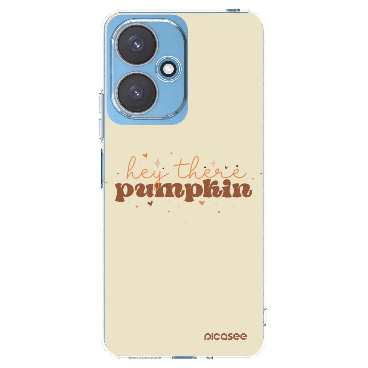 Picasee Xiaomi Redmi 13C 5G Hülle - Transparentes Silikon - Hey there pumpkin