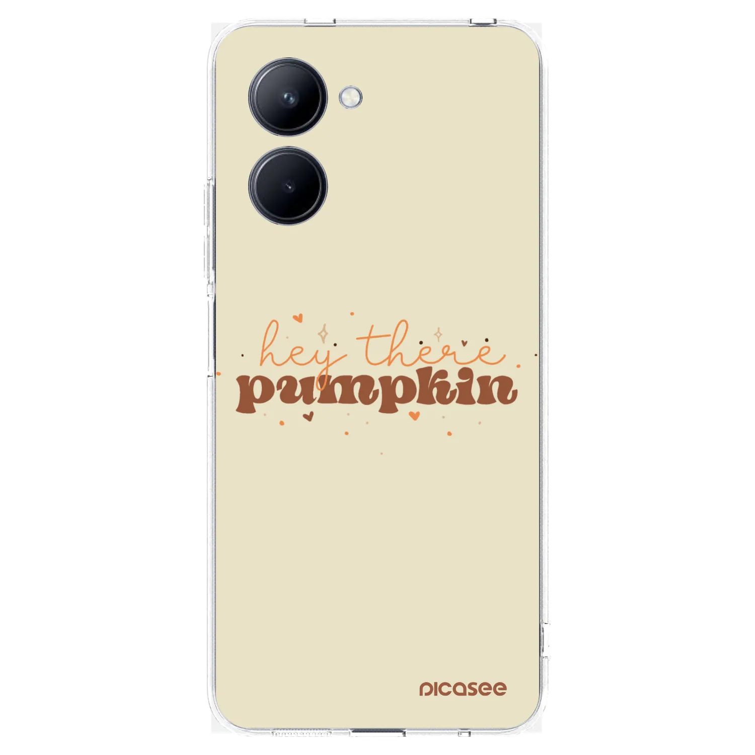 Picasee Realme C33 (2023) Hülle - Transparentes Silikon - Hey there pumpkin