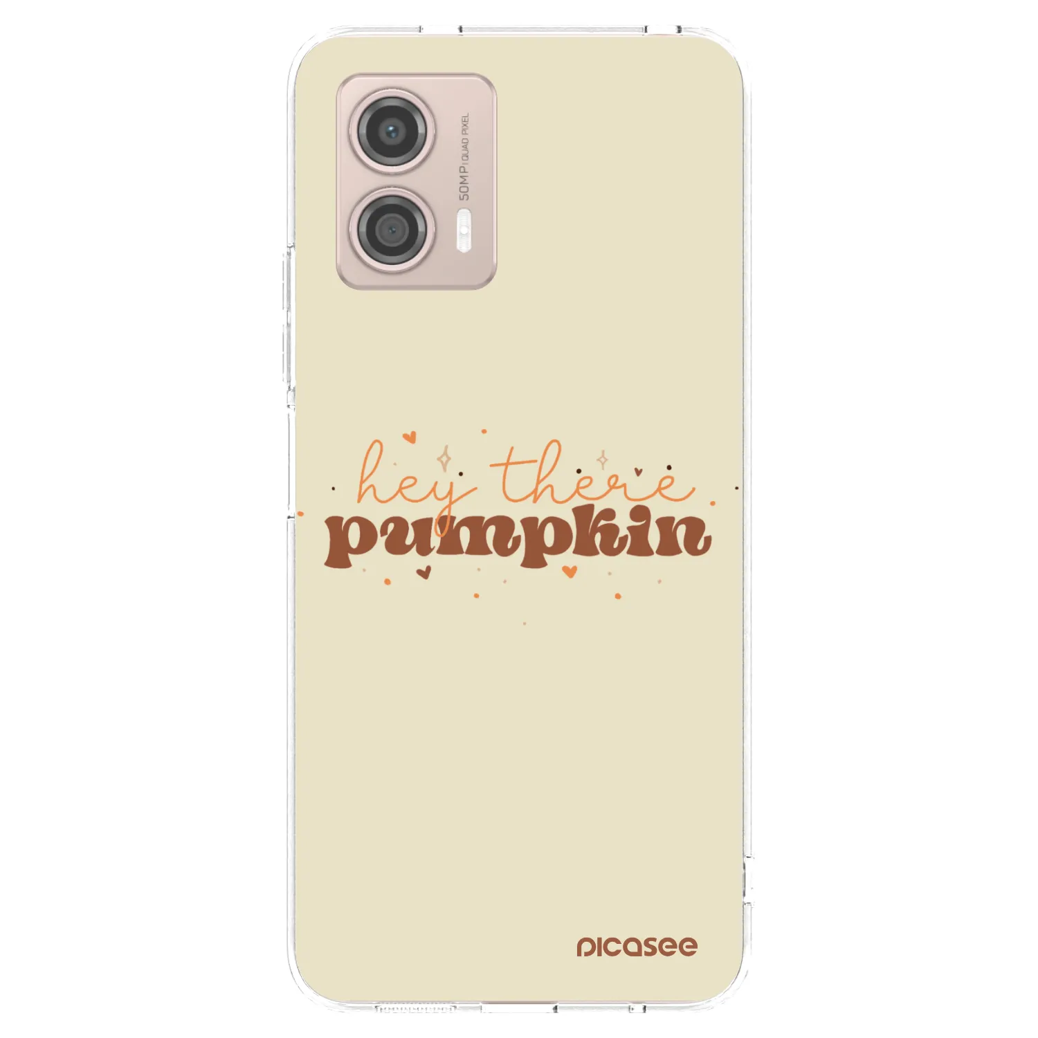 Picasee Motorola Moto G53 5G Hülle - Transparentes Silikon - Hey there pumpkin
