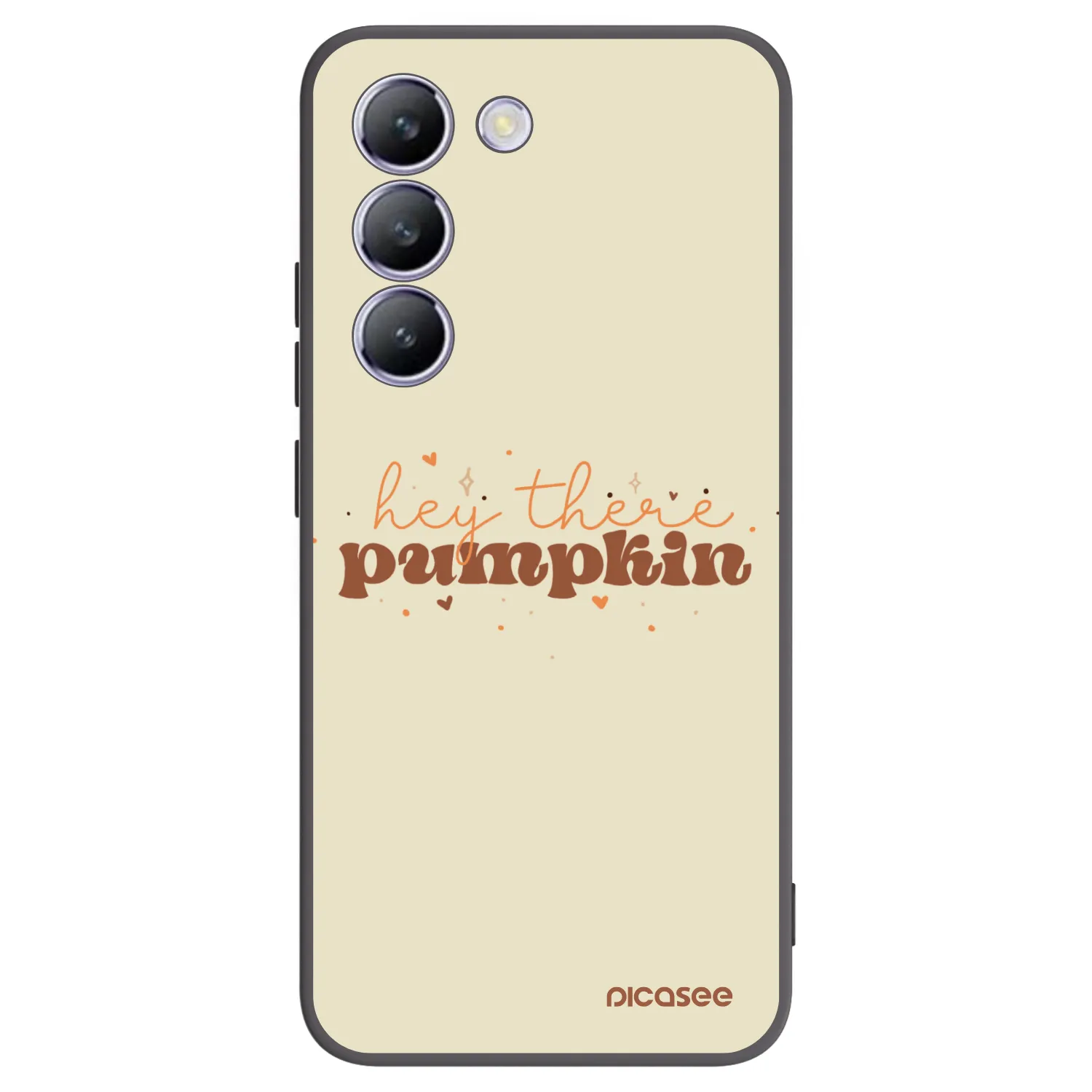 Picasee Vivo V40 SE 5G Hülle - Schwarzes Silikon - Hey there pumpkin