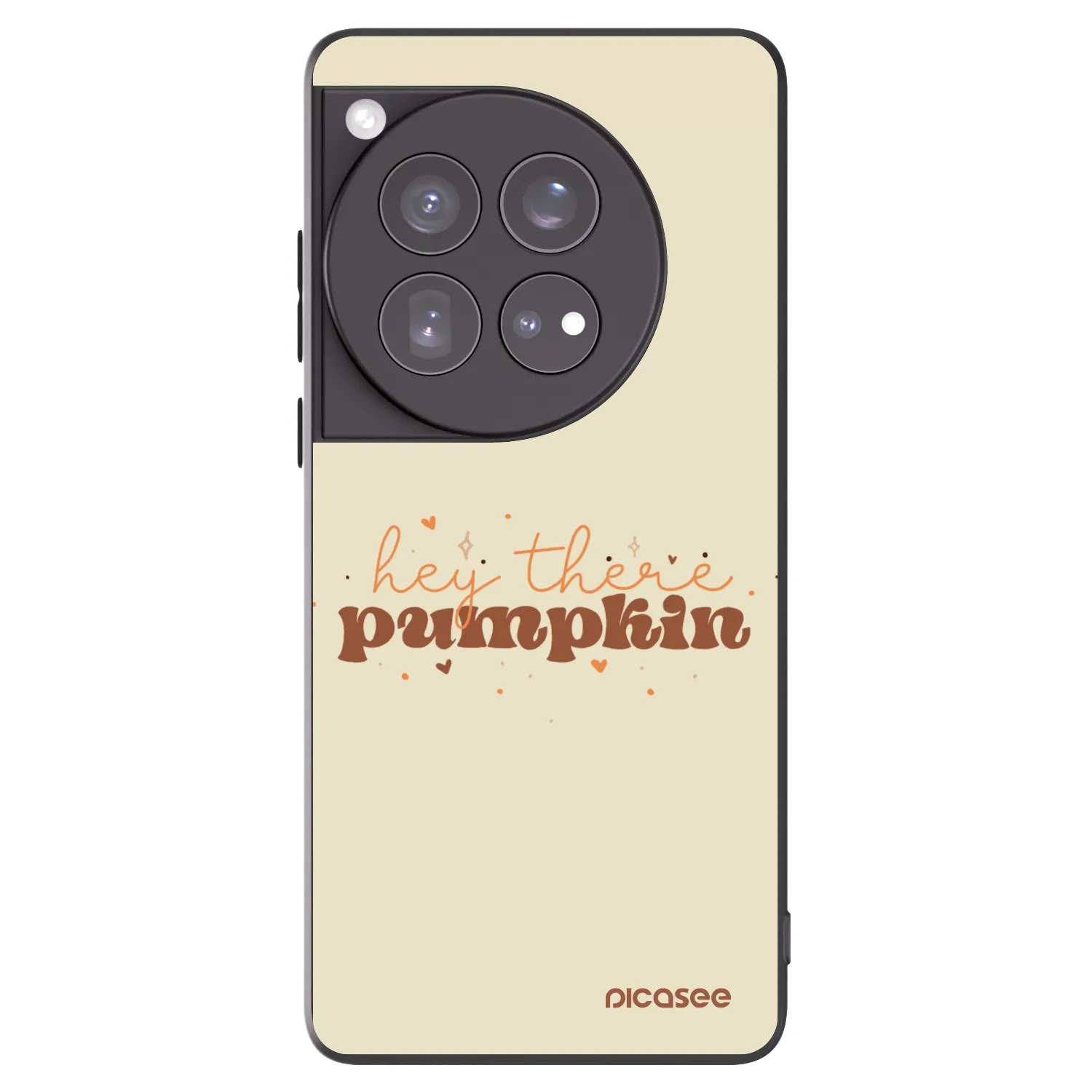 Picasee OnePlus 12 5G Hülle - Schwarzes Silikon - Hey there pumpkin