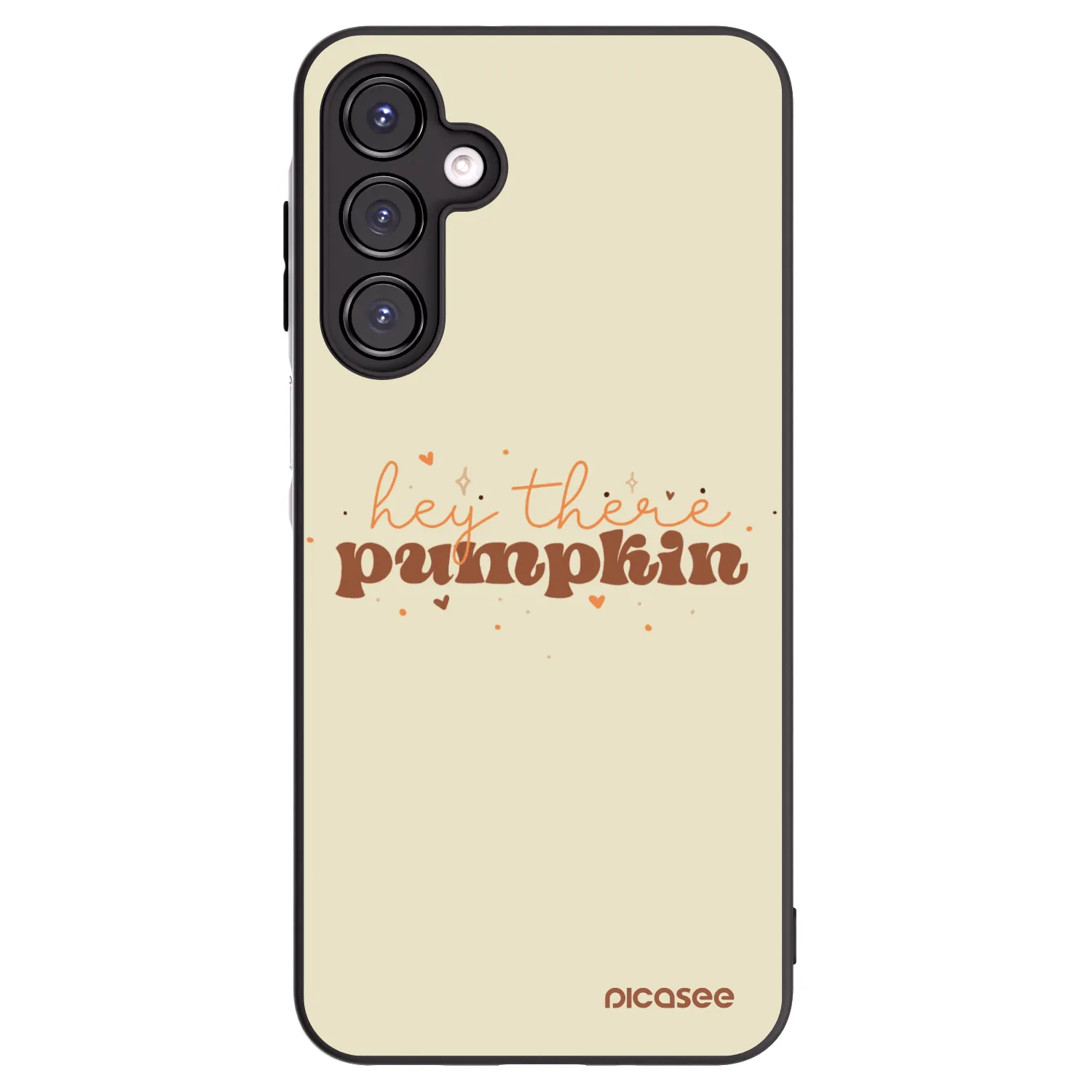 Picasee Samsung Galaxy A16 5G Hülle - Schwarzes Silikon - Hey there pumpkin
