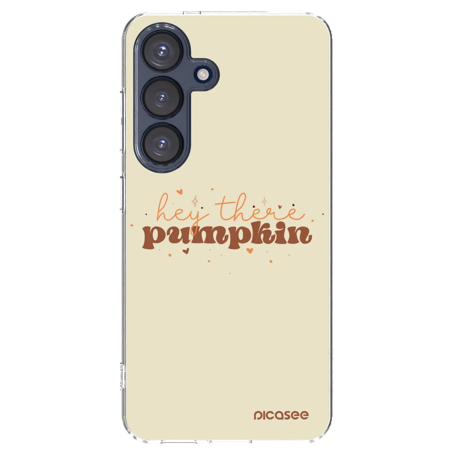 Picasee Samsung Galaxy S25 5G Hülle - Transparentes Silikon - Hey there pumpkin