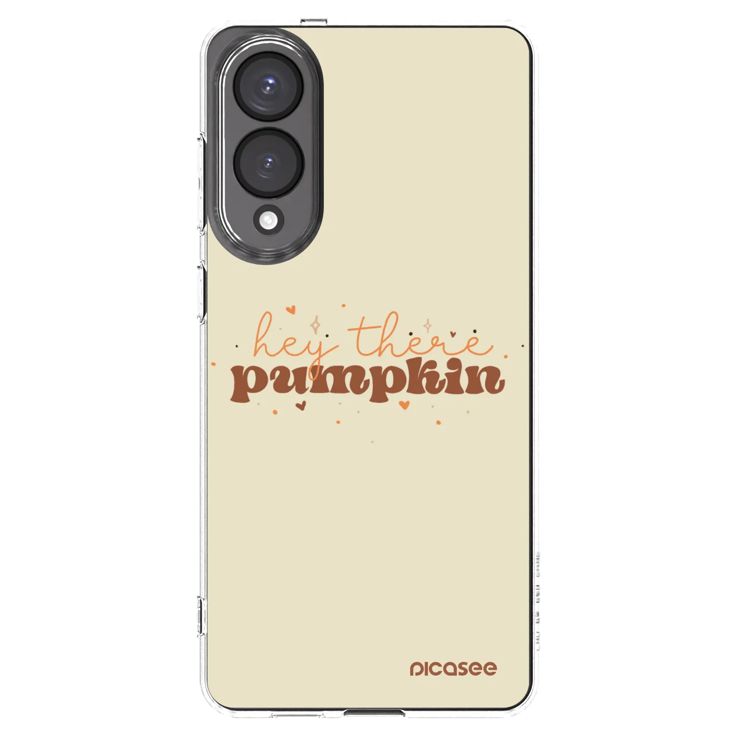 Picasee Samsung Galaxy S25 Edge 5G Hülle - Transparentes Silikon - Hey there pumpkin