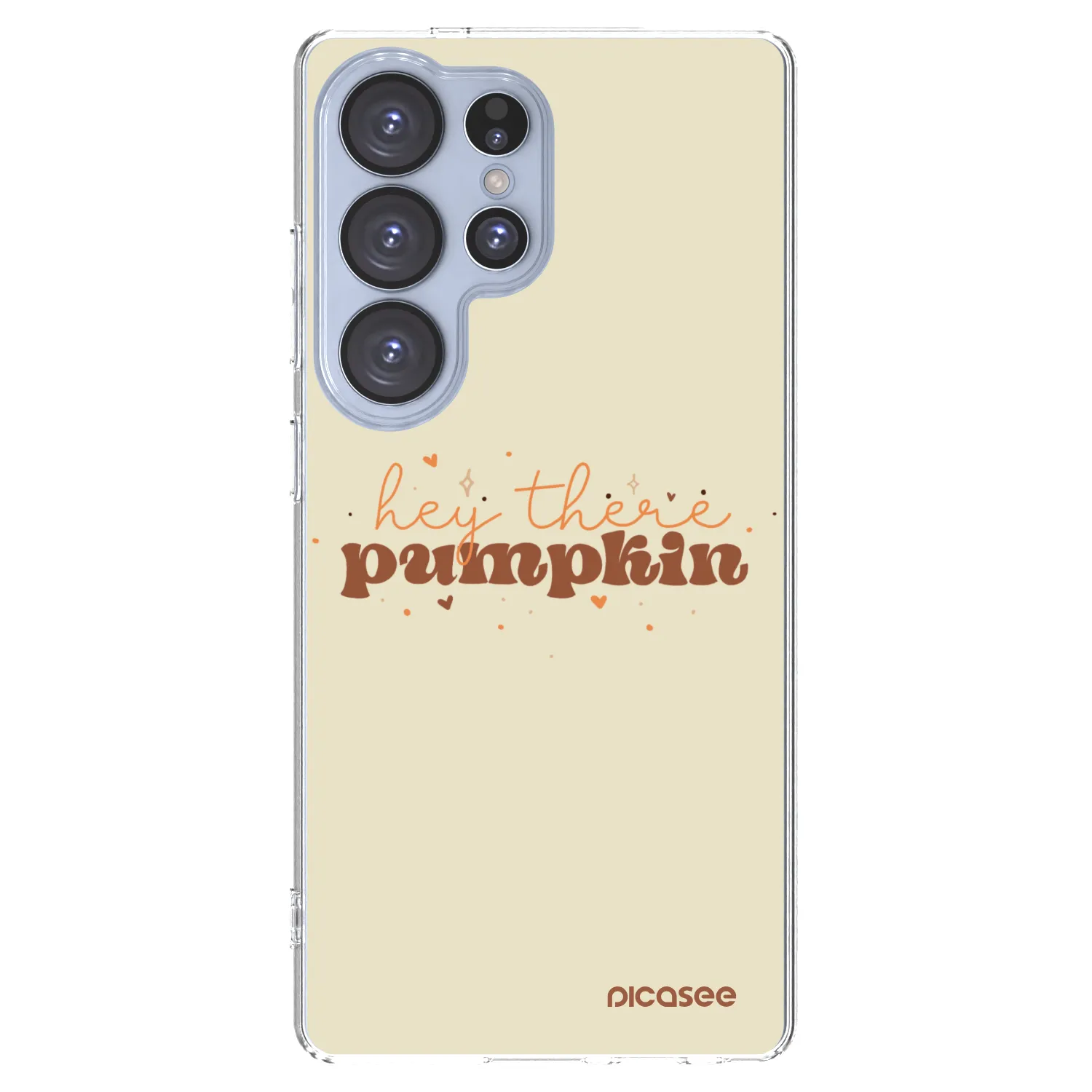 Picasee Samsung Galaxy S25 Ultra 5G Hülle - Transparentes Silikon - Hey there pumpkin