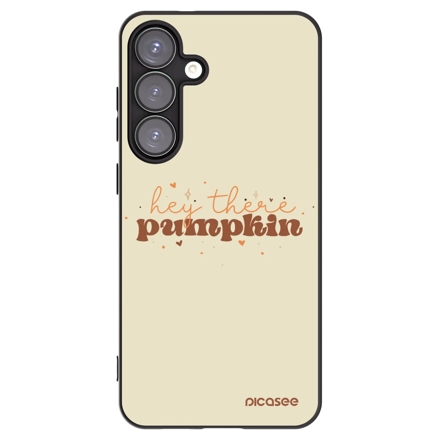Picasee Samsung Galaxy S25+ 5G Hülle - Schwarzes Silikon - Hey there pumpkin