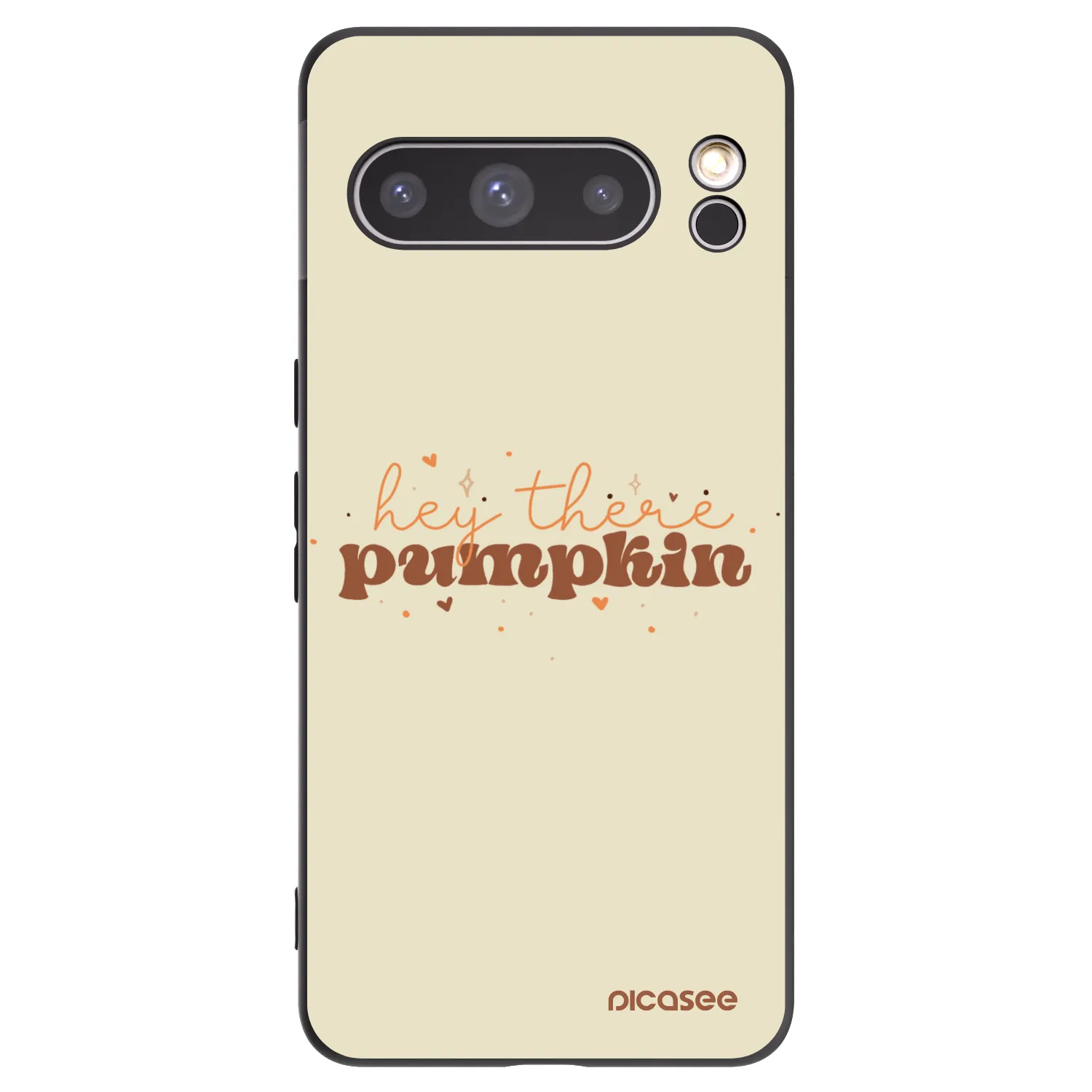 Picasee Google Pixel 8 Pro Hülle - Schwarzes Silikon - Hey there pumpkin