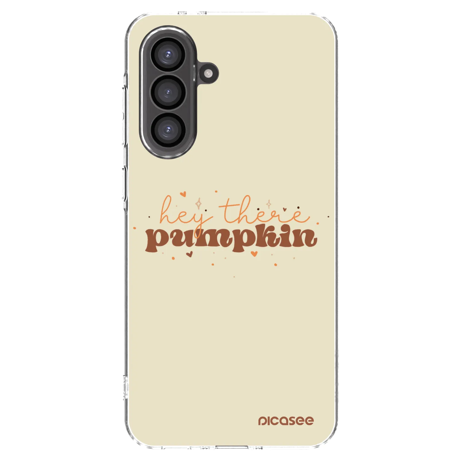 Picasee Samsung Galaxy A36 5G Hülle - Transparentes Silikon - Hey there pumpkin
