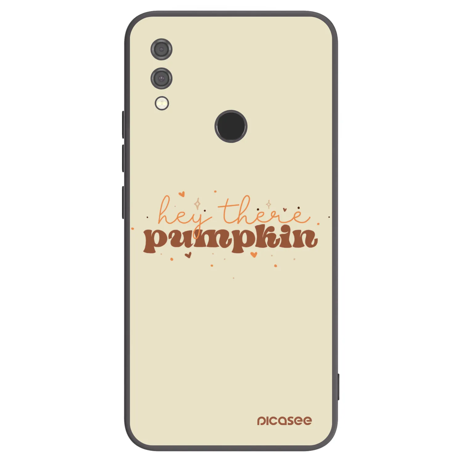 Picasee Xiaomi Redmi Note 7 Hülle - Schwarzes Silikon - Hey there pumpkin