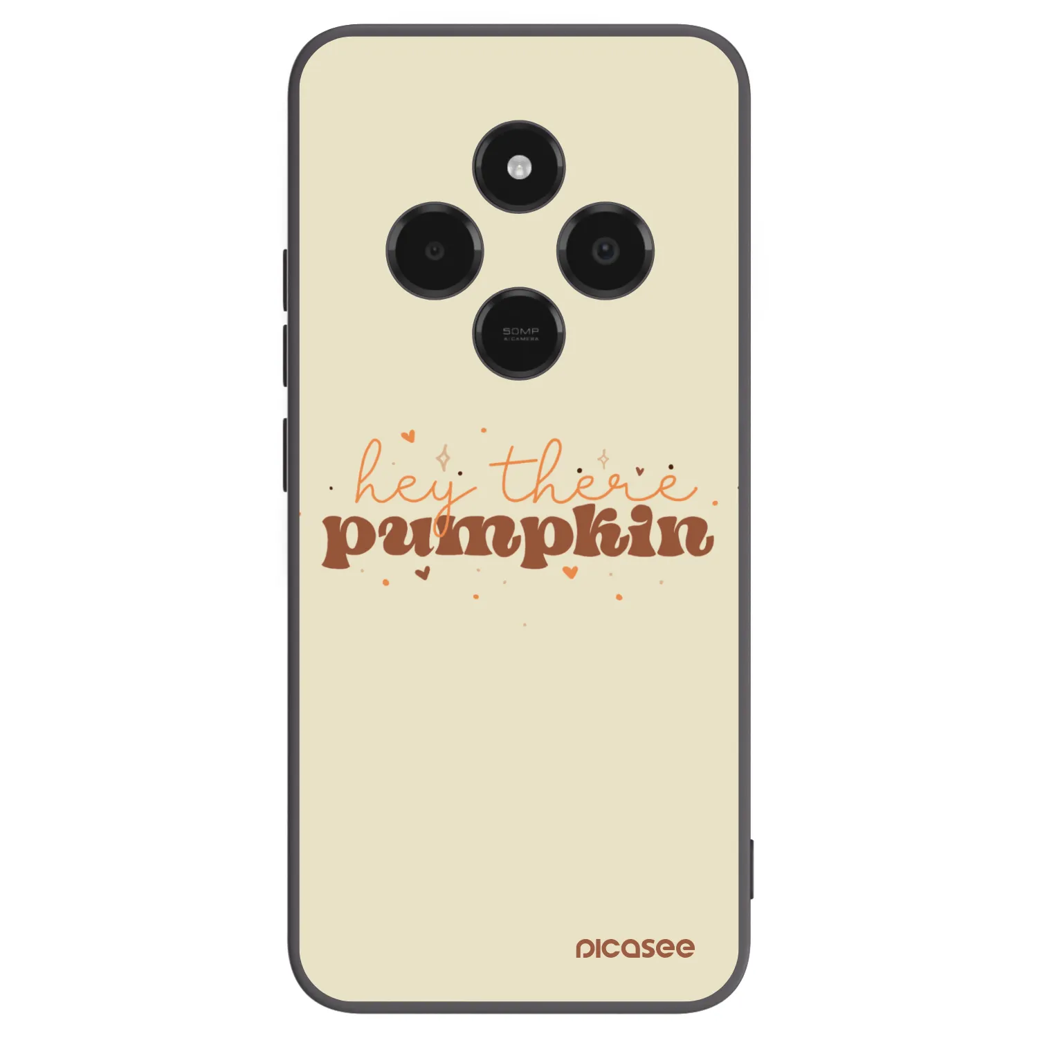 Picasee Xiaomi Poco C75 Hülle - Schwarzes Silikon - Hey there pumpkin