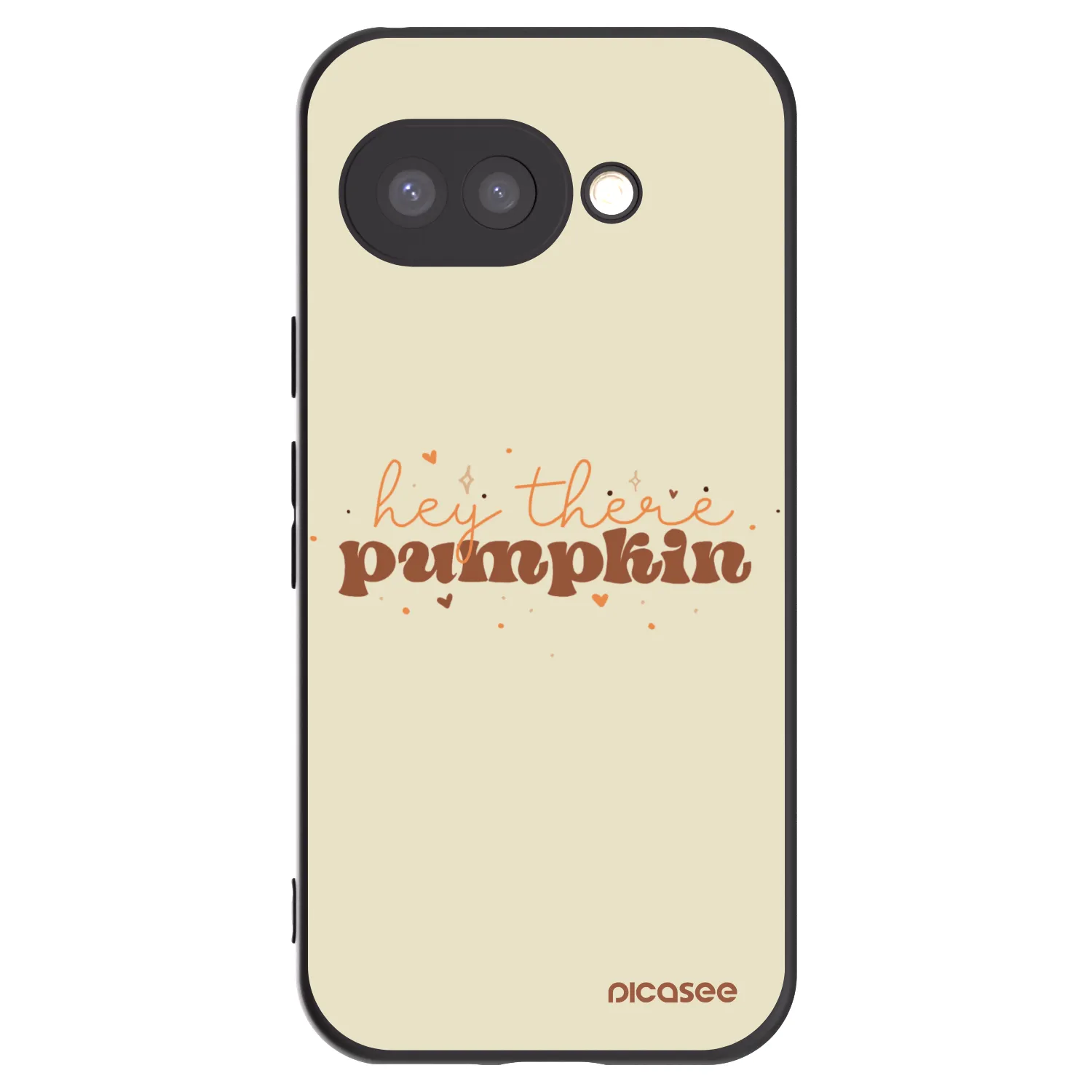 Picasee Google Pixel 9a Hülle - Schwarzes Silikon - Hey there pumpkin