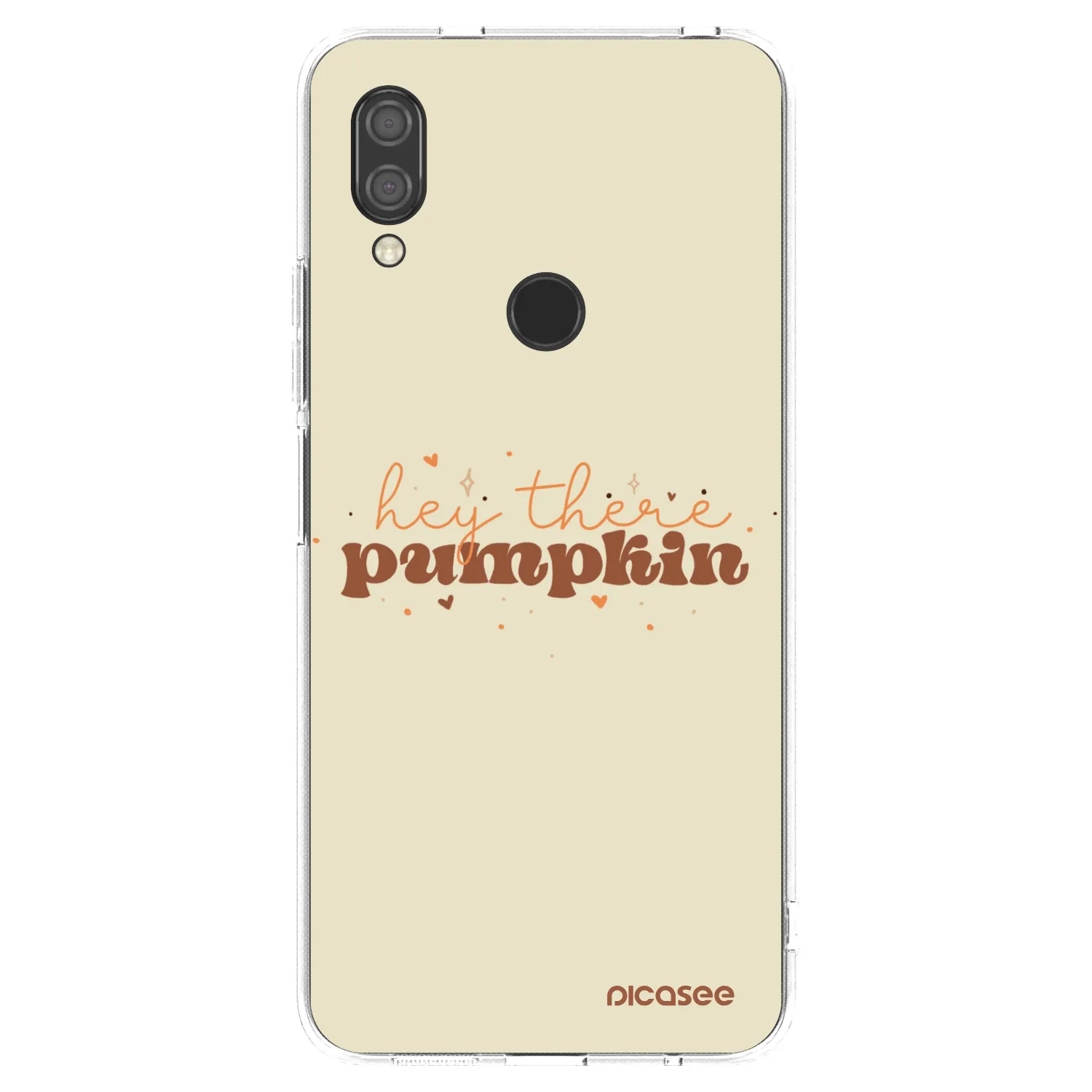 Picasee Xiaomi Redmi 7 Hülle - Transparentes Silikon - Hey there pumpkin