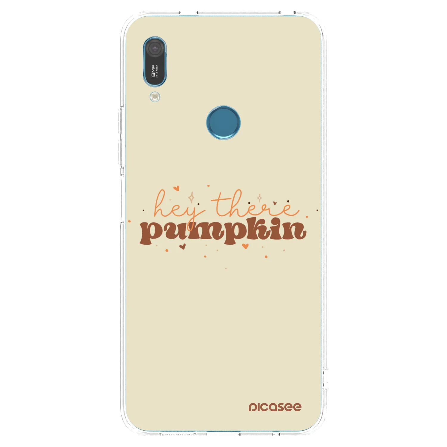 Picasee Huawei Y6 2019 Hülle - Transparentes Silikon - Hey there pumpkin