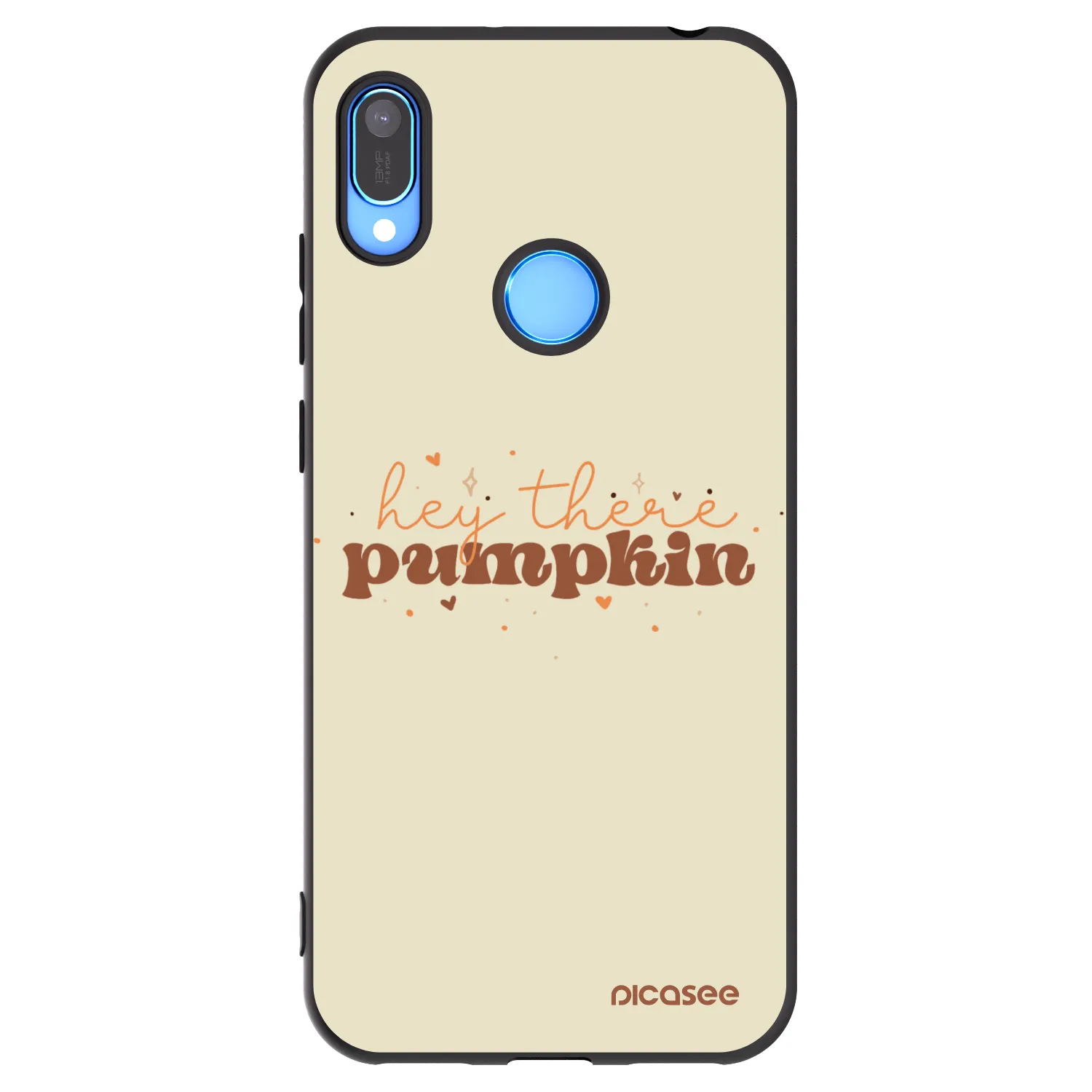 Picasee Huawei Y6 2019 Hülle - Schwarzes Silikon - Hey there pumpkin