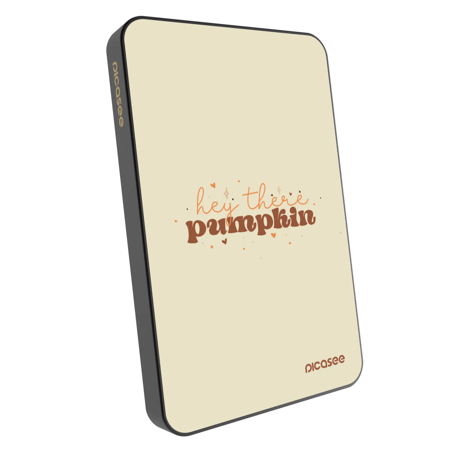 Picasee Powerbank mit MagSafe 5 000 mAh Grau - Hey there pumpkin