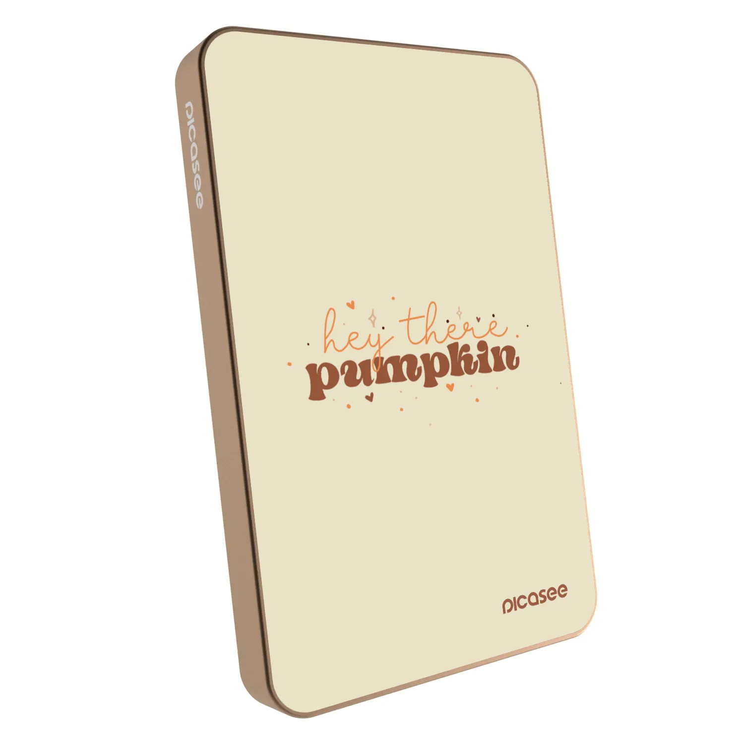 Picasee Powerbank mit MagSafe 5 000 mAh Golden - Hey there pumpkin