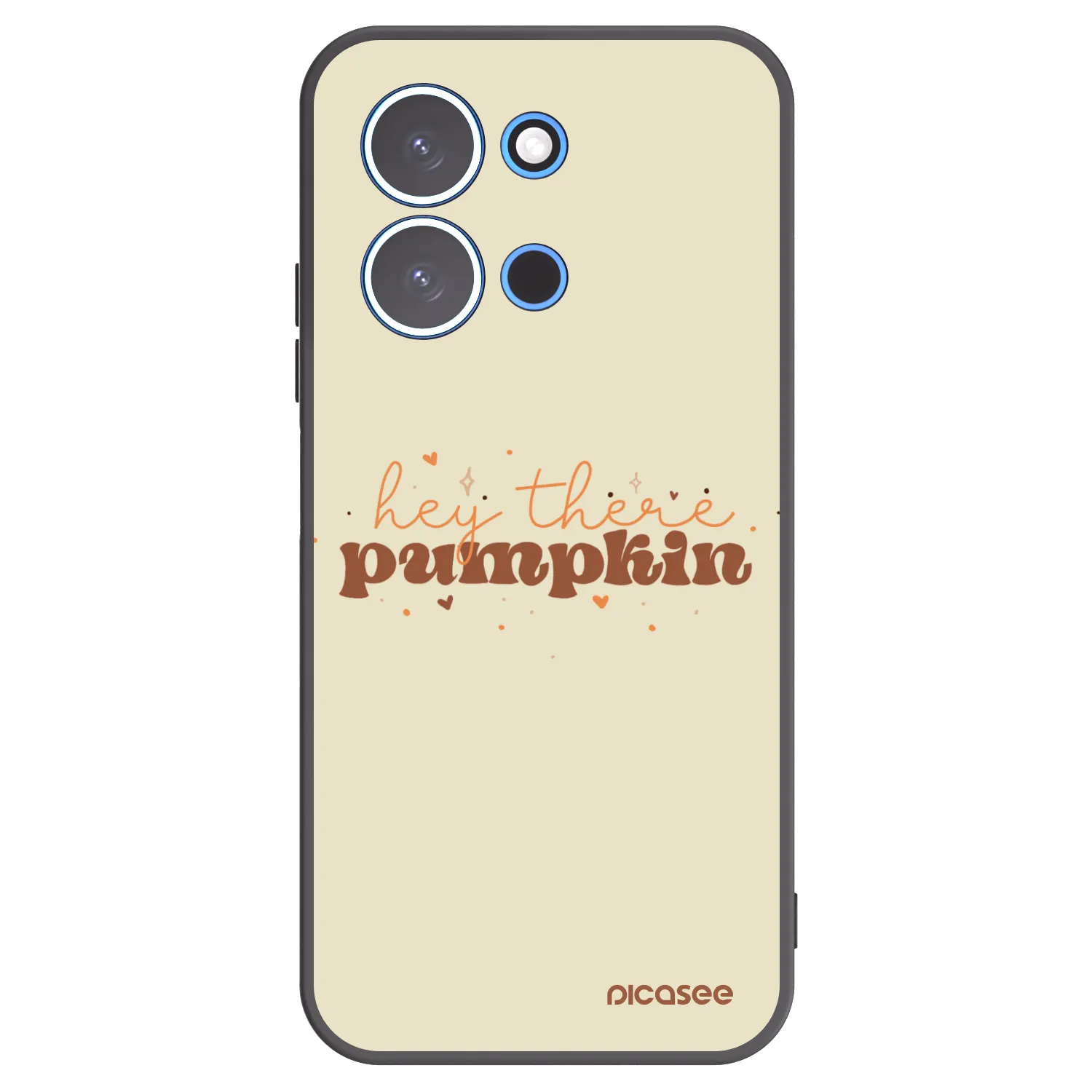 Picasee Xiaomi Redmi 15C 4G Hülle - Schwarzes Silikon - Hey there pumpkin