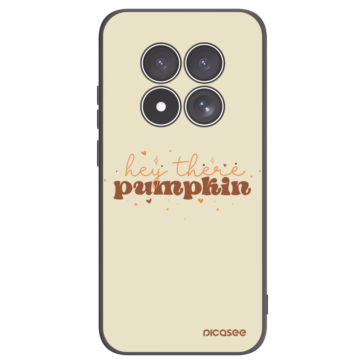 Picasee Xiaomi Redmi Note 15 Pro 4G Hülle - Schwarzes Silikon - Hey there pumpkin