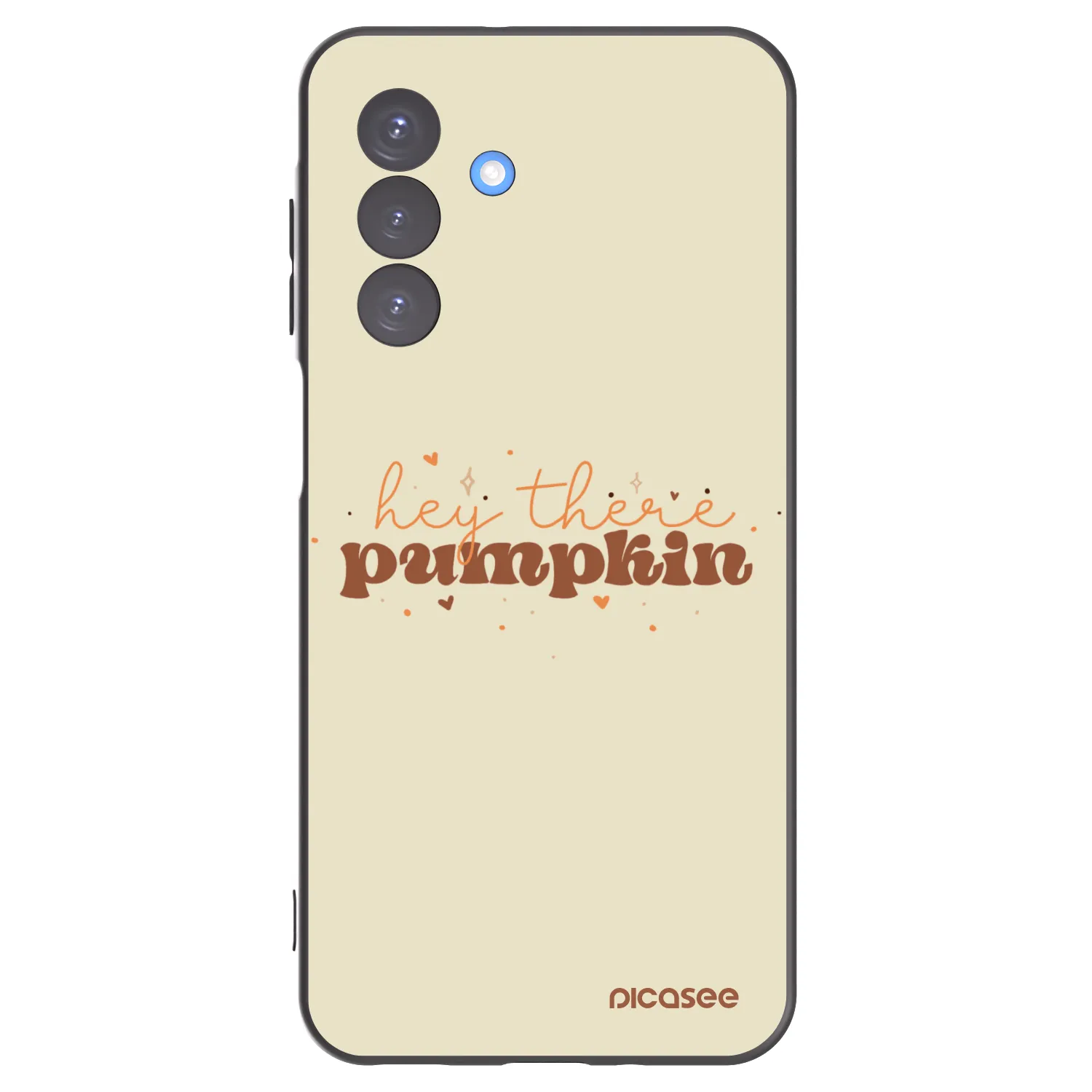 Picasee Samsung Galaxy A17 5G Hülle - Schwarzes Silikon - Hey there pumpkin