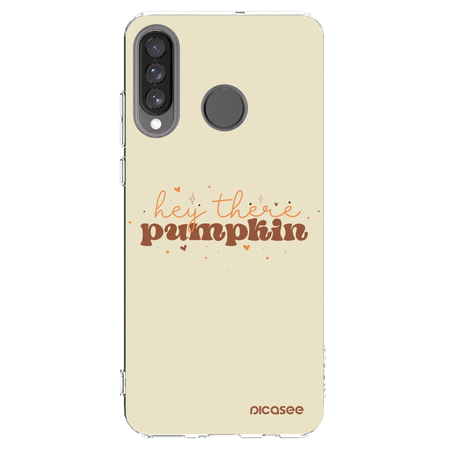 Picasee Huawei P30 Lite Hülle - Transparentes Silikon - Hey there pumpkin