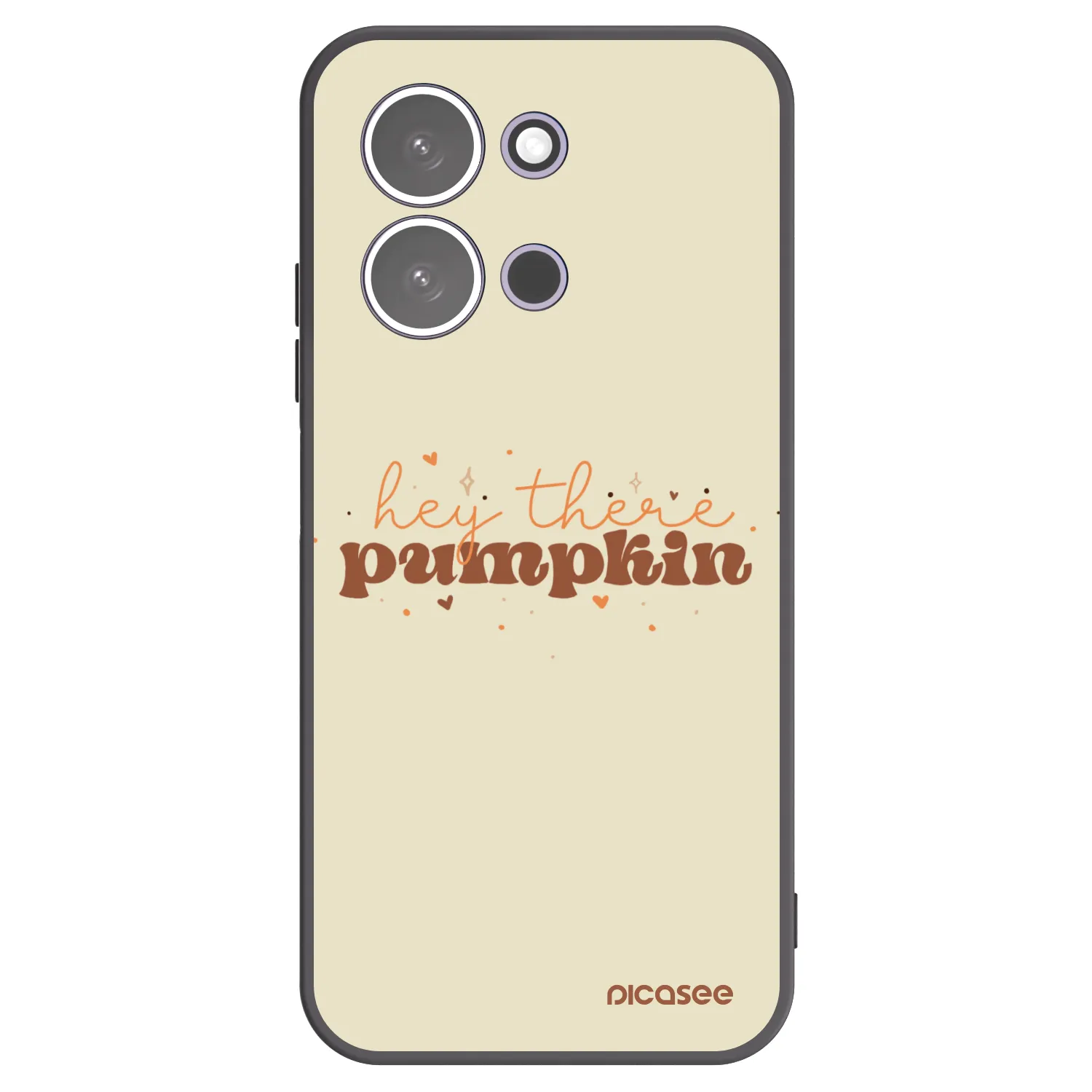 Picasee Xiaomi Redmi 15C 5G Hülle - Schwarzes Silikon - Hey there pumpkin
