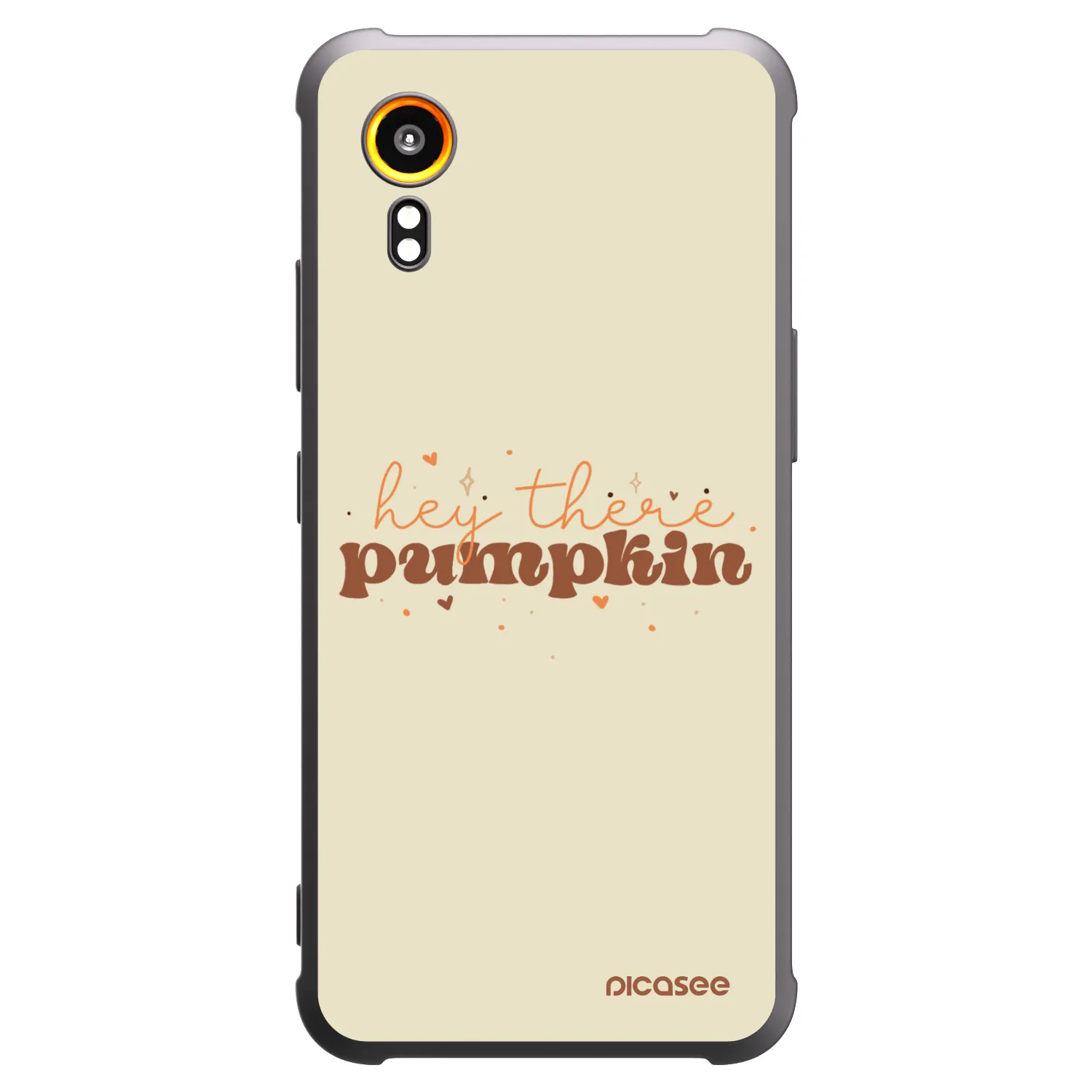 Picasee Samsung Galaxy XCover 7 Hülle - Schwarzes Silikon - Hey there pumpkin