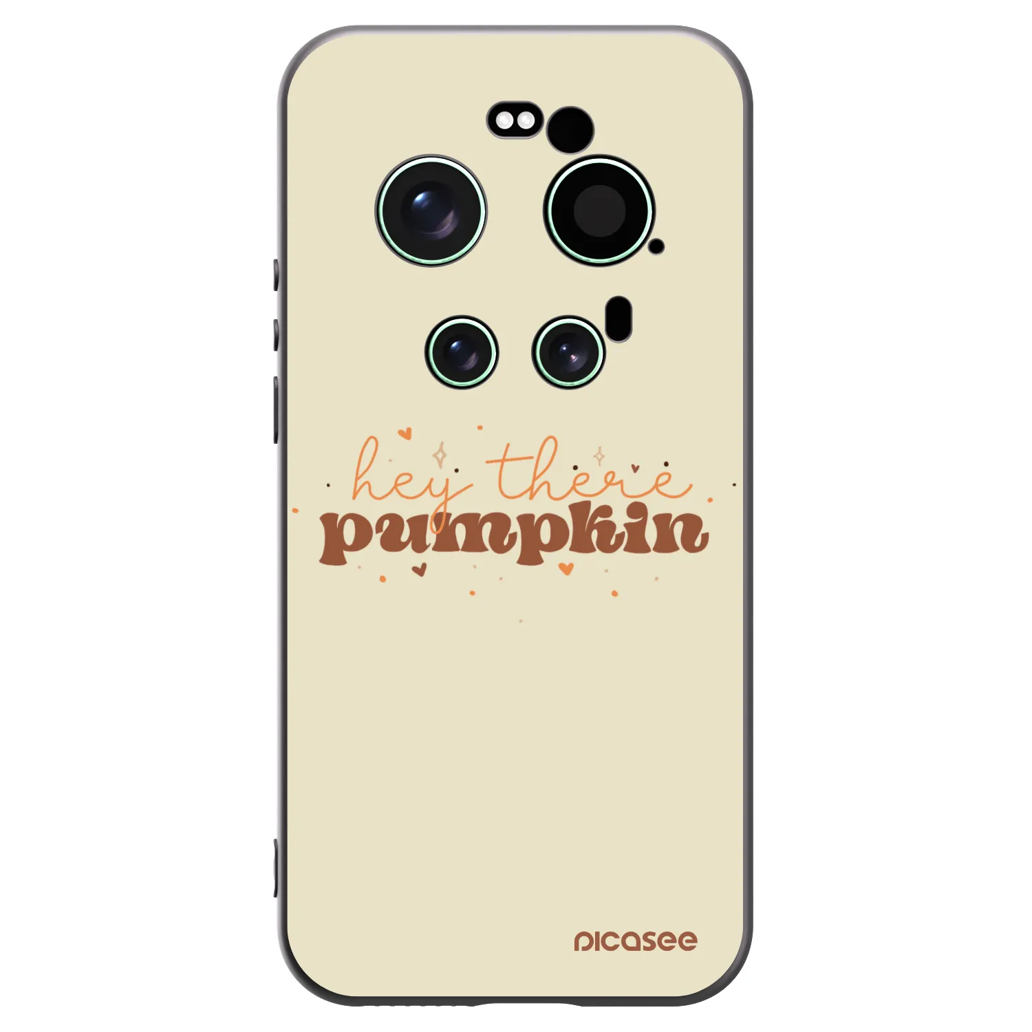 Picasee Xiaomi 17 Ultra Hülle - Schwarzes Silikon - Hey there pumpkin