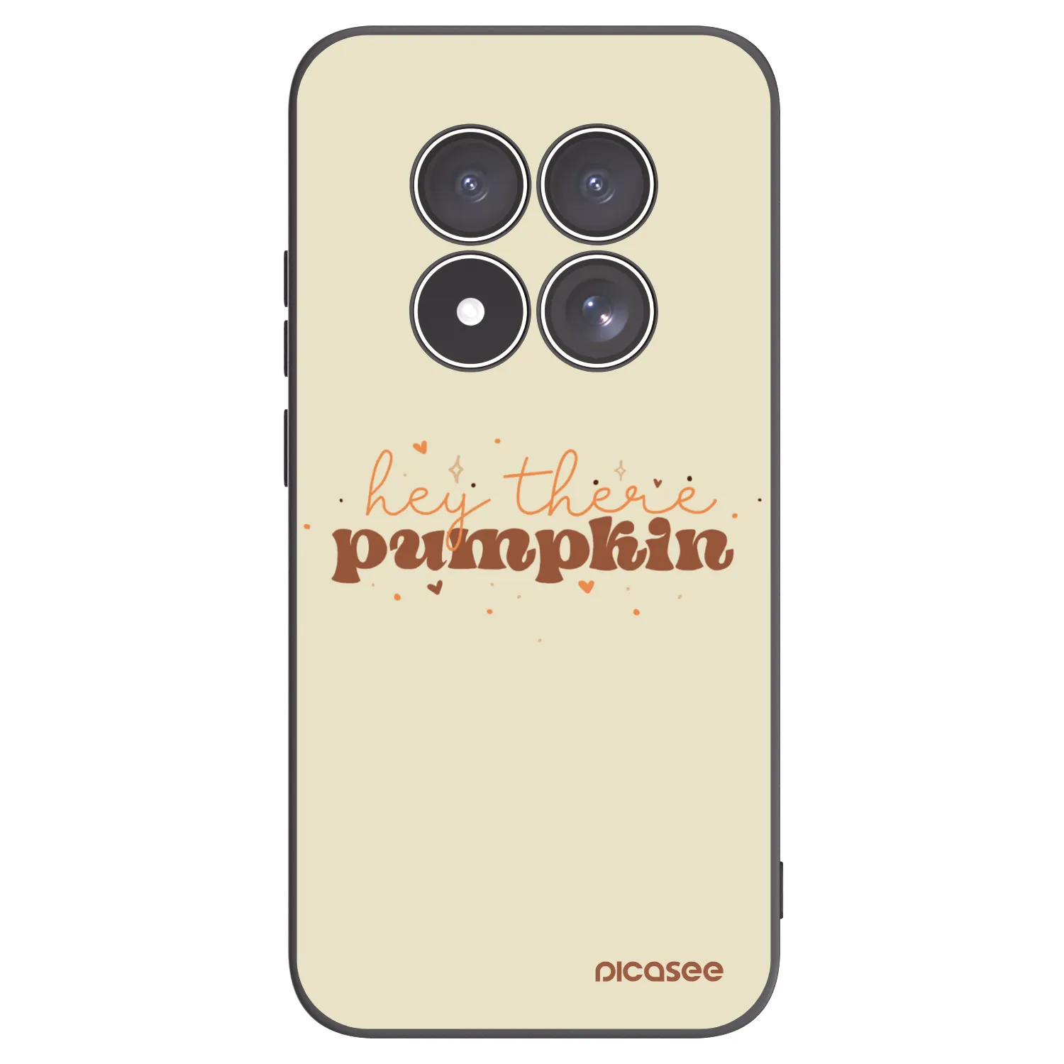 Picasee Xiaomi Redmi Note 15 Pro 5G Hülle - Schwarzes Silikon - Hey there pumpkin