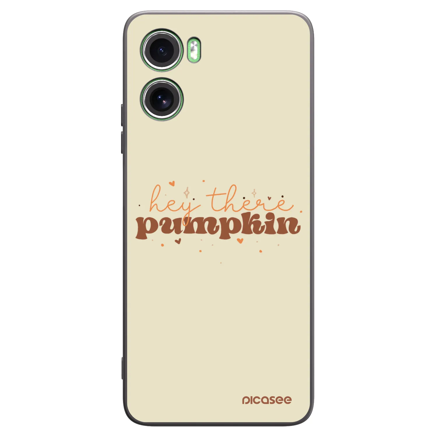 Picasee Motorola Moto G06 Hülle - Schwarzes Silikon - Hey there pumpkin