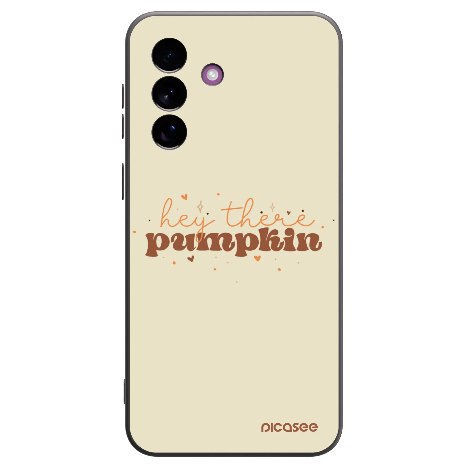 Picasee Samsung Galaxy A37 Hülle - Schwarzes Silikon - Hey there pumpkin
