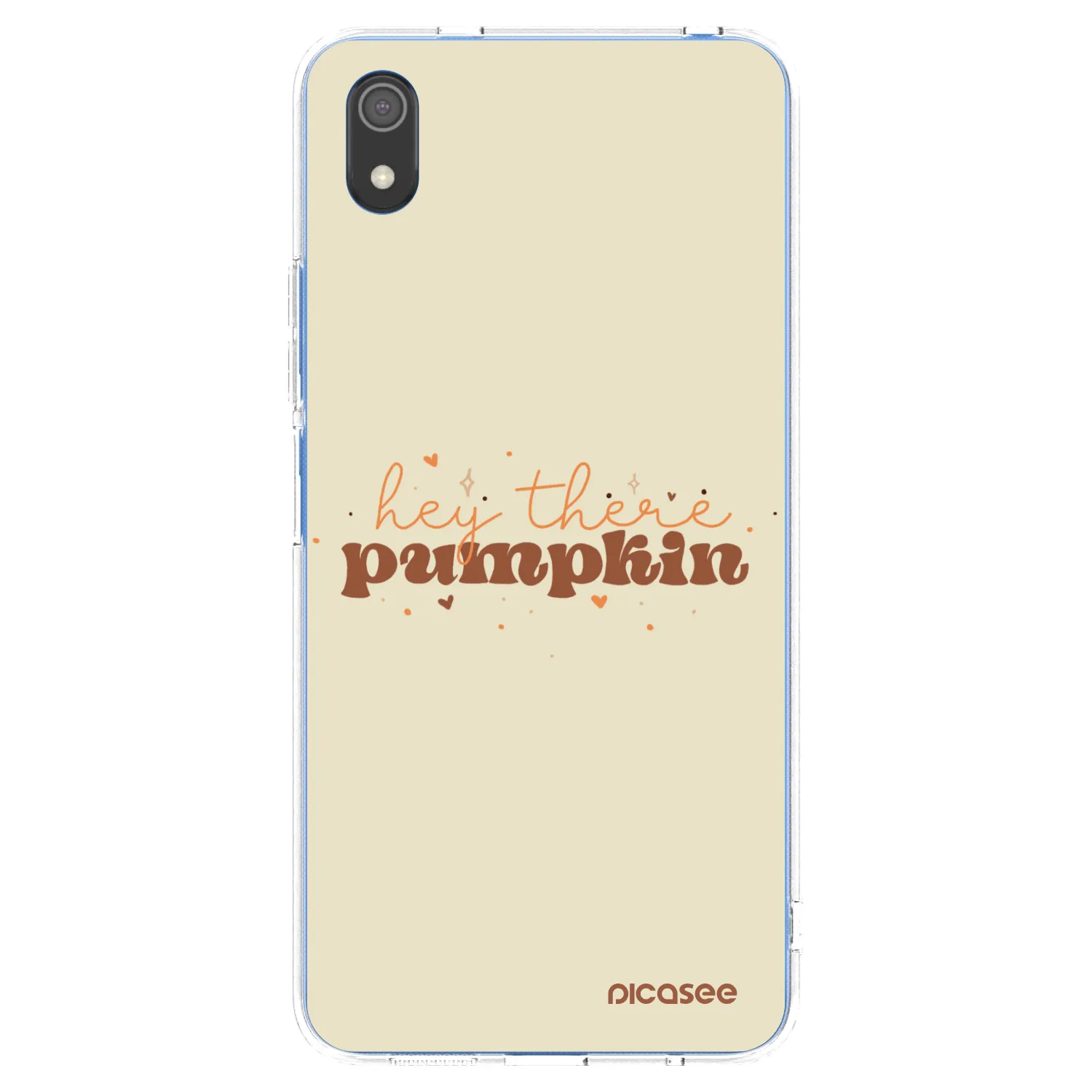 Picasee Xiaomi Redmi 7A Hülle - Transparentes Silikon - Hey there pumpkin