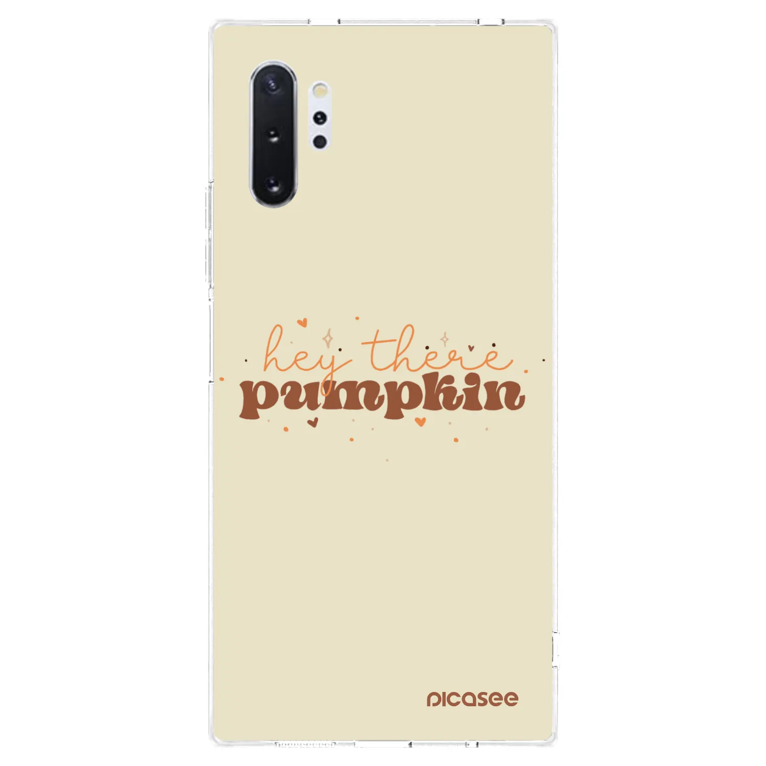 Picasee Samsung Galaxy Note 10+ N975F Hülle - Transparentes Silikon - Hey there pumpkin