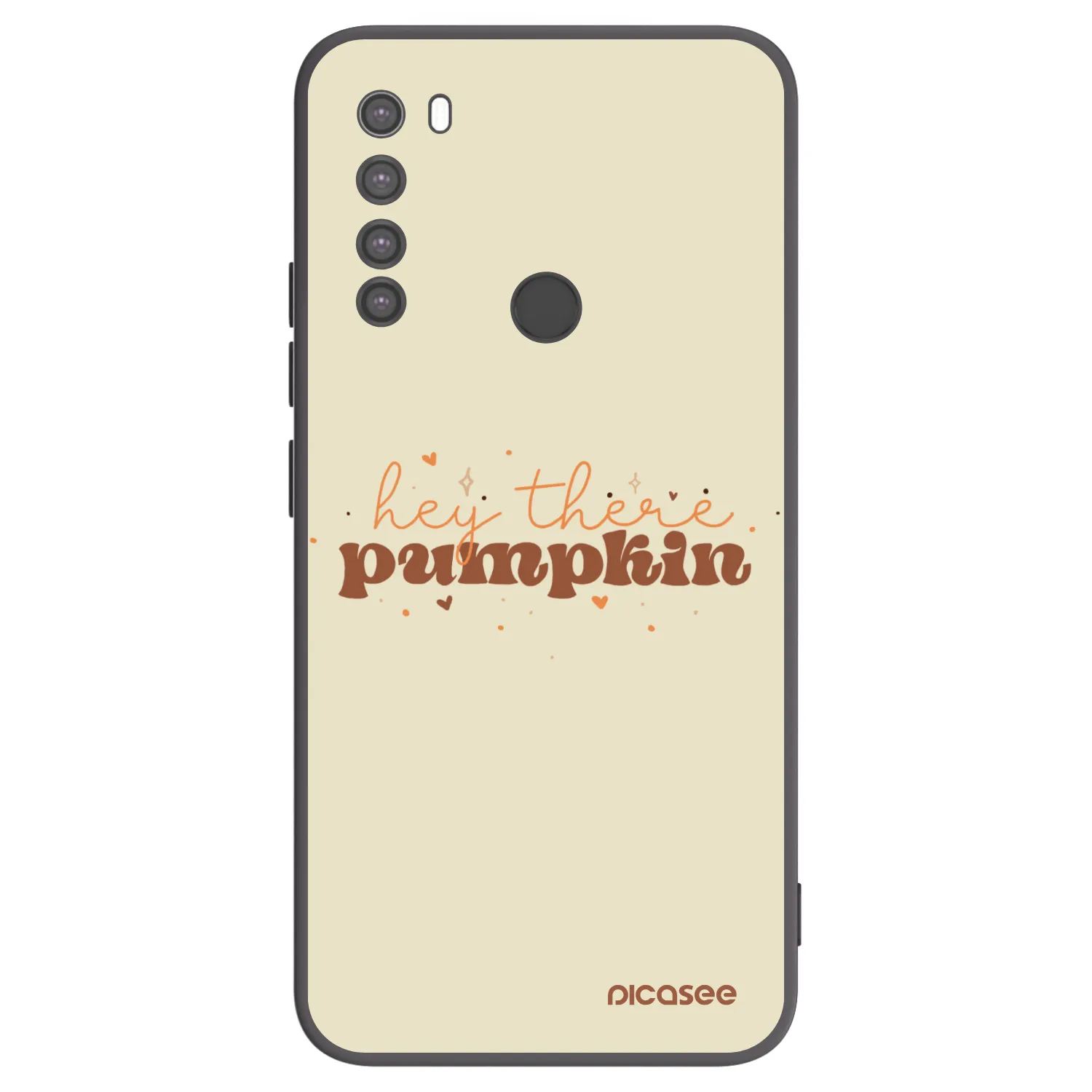 Picasee Xiaomi Redmi Note 8 Hülle - Schwarzes Silikon - Hey there pumpkin