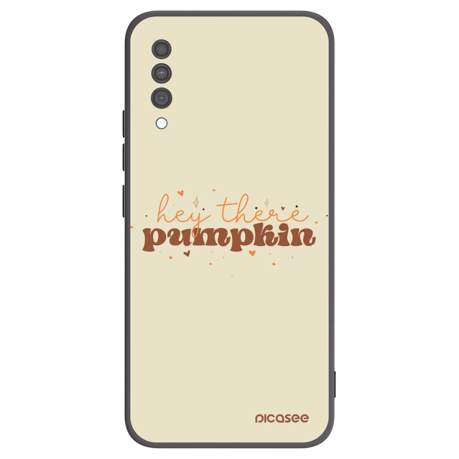 Picasee Samsung Galaxy A30s A307F Hülle - Schwarzes Silikon - Hey there pumpkin