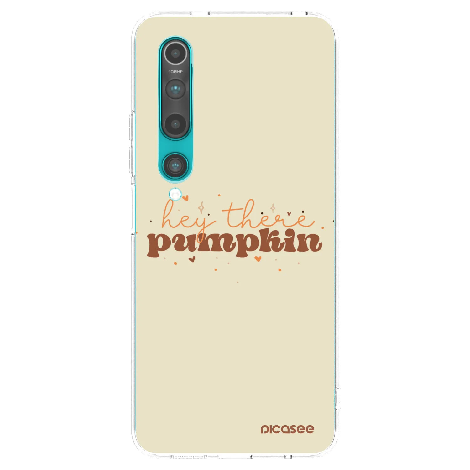 Picasee Xiaomi Mi 10 Hülle - Transparentes Silikon - Hey there pumpkin