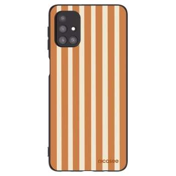 Hülle für Samsung Galaxy M31s - Orange lines