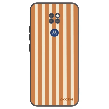 Hülle für Motorola Moto G9 Play - Orange lines