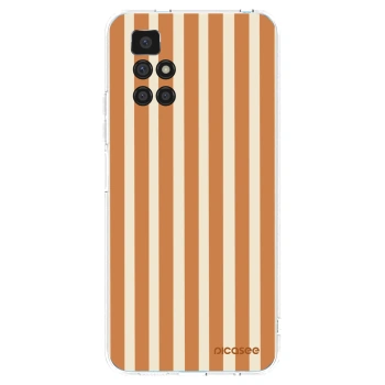 Picasee Xiaomi Redmi 10 Hülle - Transparentes Silikon - Orange lines