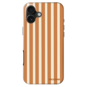 Hülle für Apple iPhone 16 Plus - Orange lines