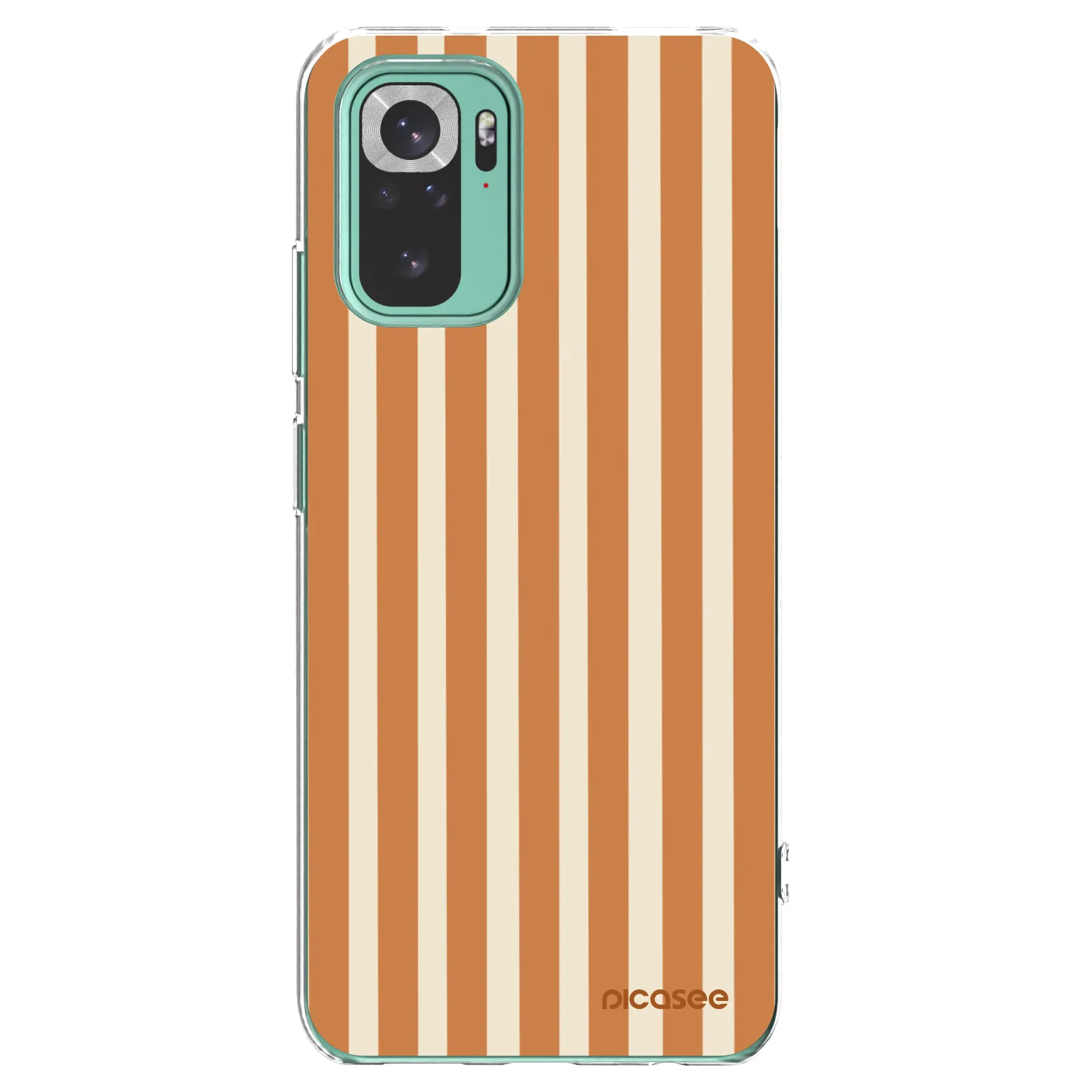 Picasee Xiaomi Redmi Note 10 Pro Hülle - Transparentes Silikon - Orange lines