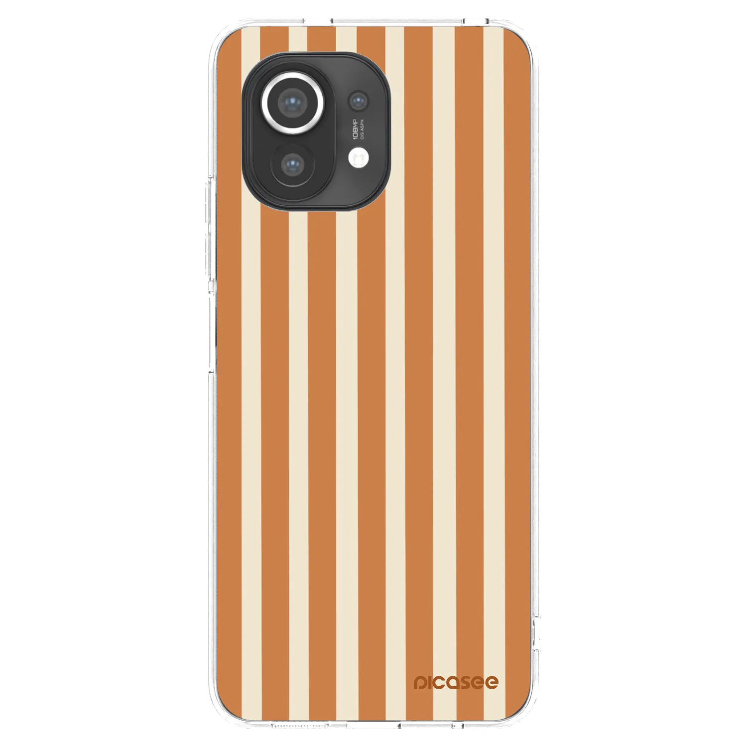 Picasee Xiaomi Mi 11 Hülle - Transparentes Silikon - Orange lines