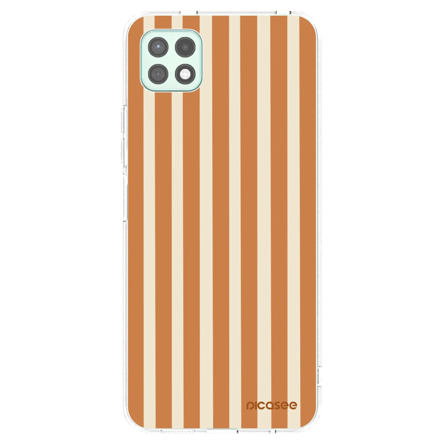 Picasee Samsung Galaxy A22 A226B 5G Hülle - Transparentes Silikon - Orange lines