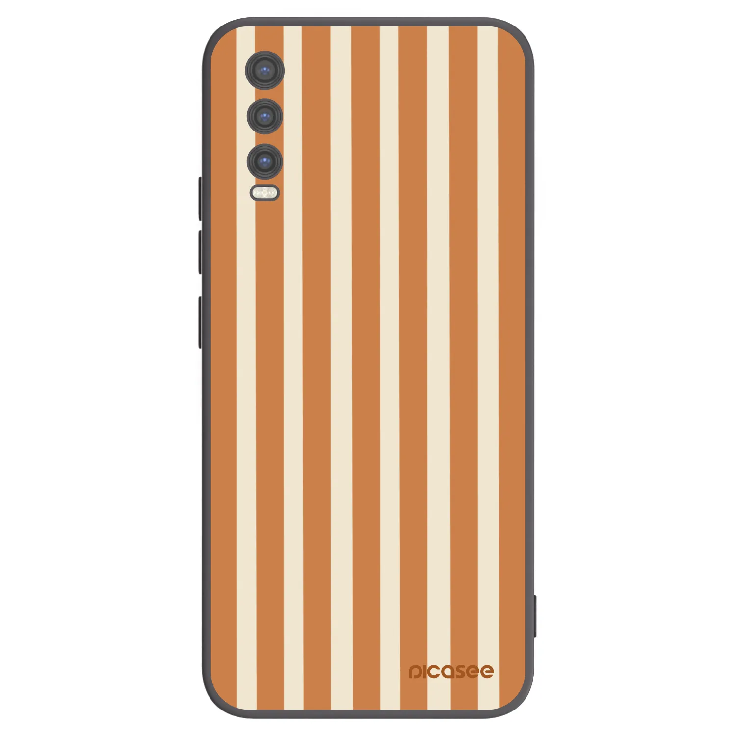 Picasee Vivo Y20s Hülle - Schwarzes Silikon - Orange lines