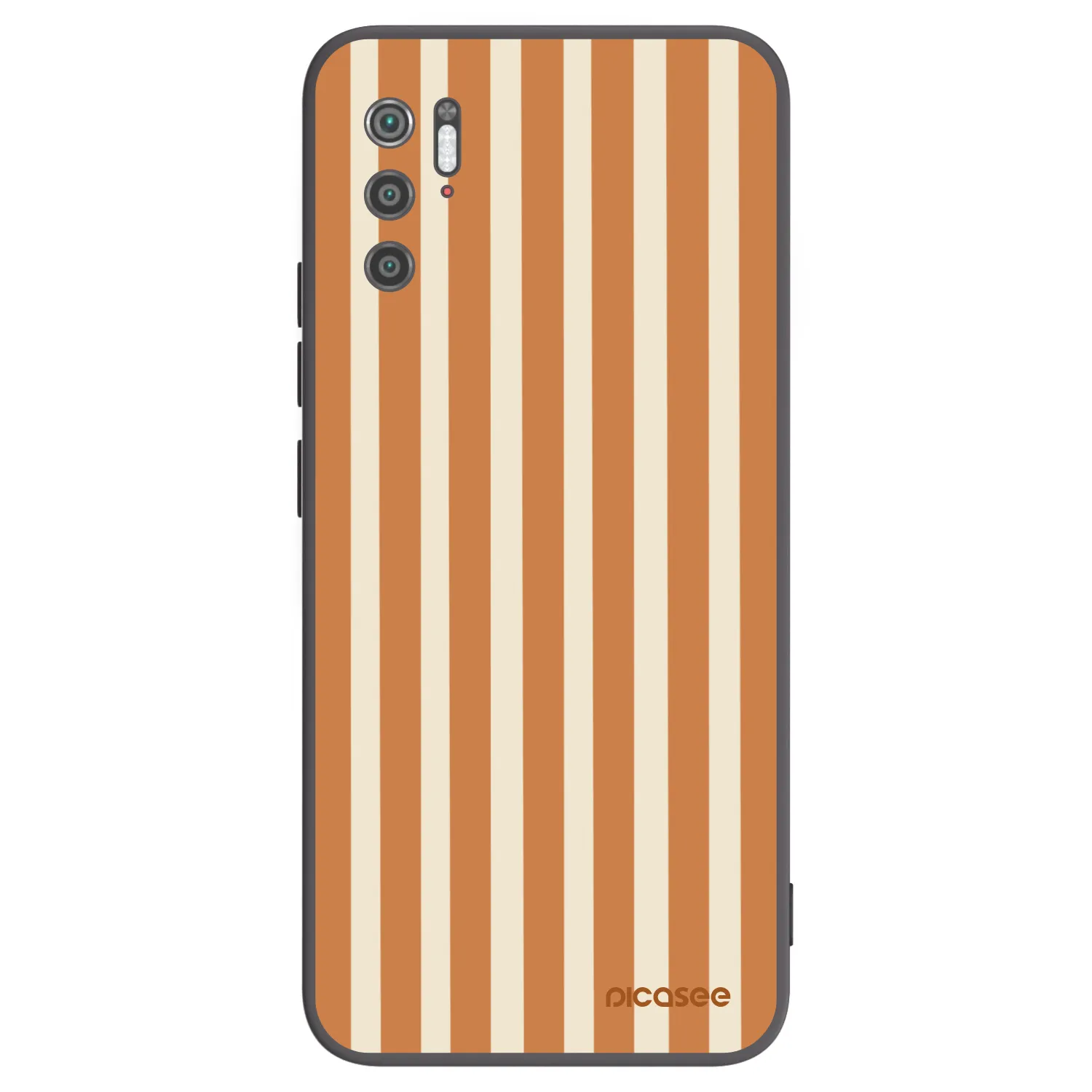 Picasee Xiaomi Poco M3 Pro 5G Hülle - Schwarzes Silikon - Orange lines