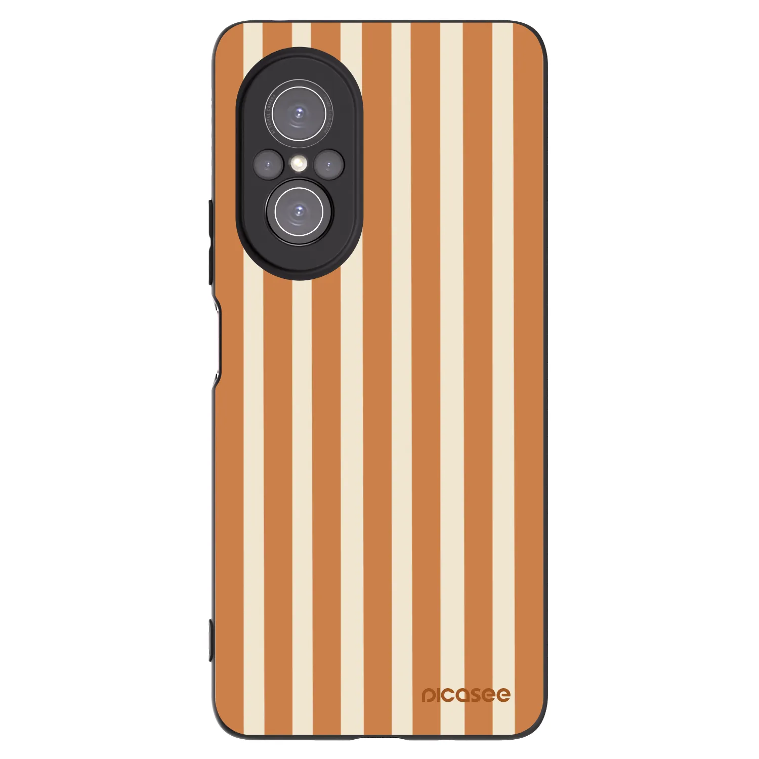 Picasee Huawei Nova 9 SE Hülle - Schwarzes Silikon - Orange lines